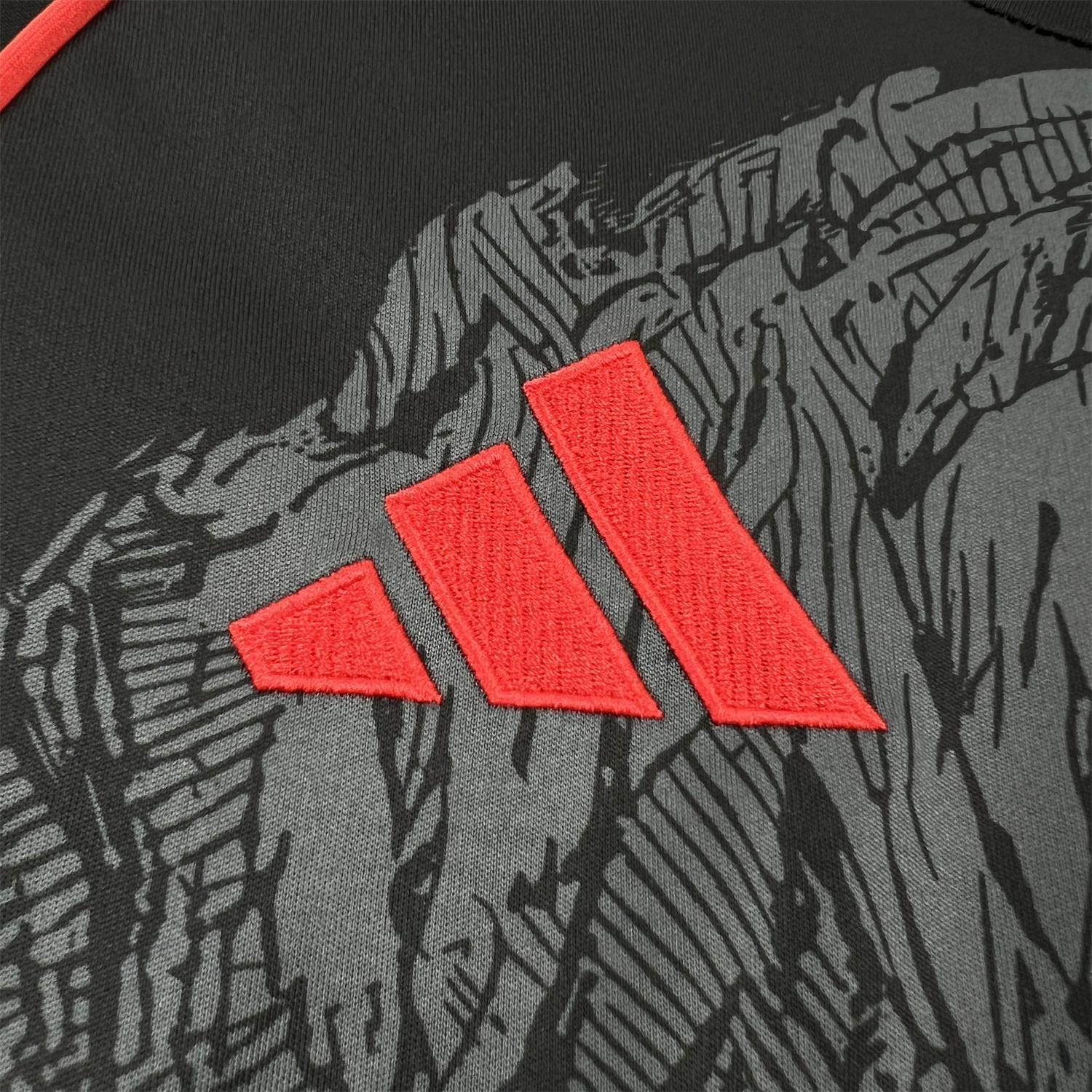 AlphaJersey-Benfica 25-26 Grey Eagle Black Special Jersey - Fans Version