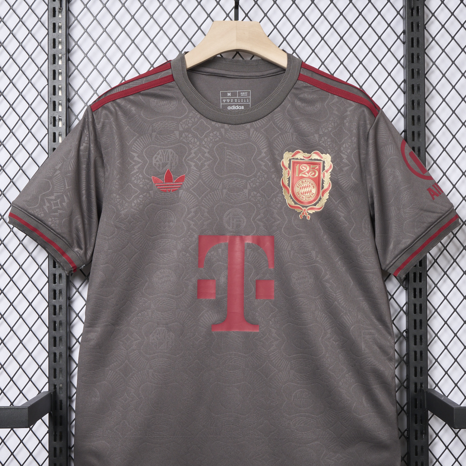 AlphaJersey-Bayern Munich 2025 Grey 125th Anniversary Jersey - Fans Version