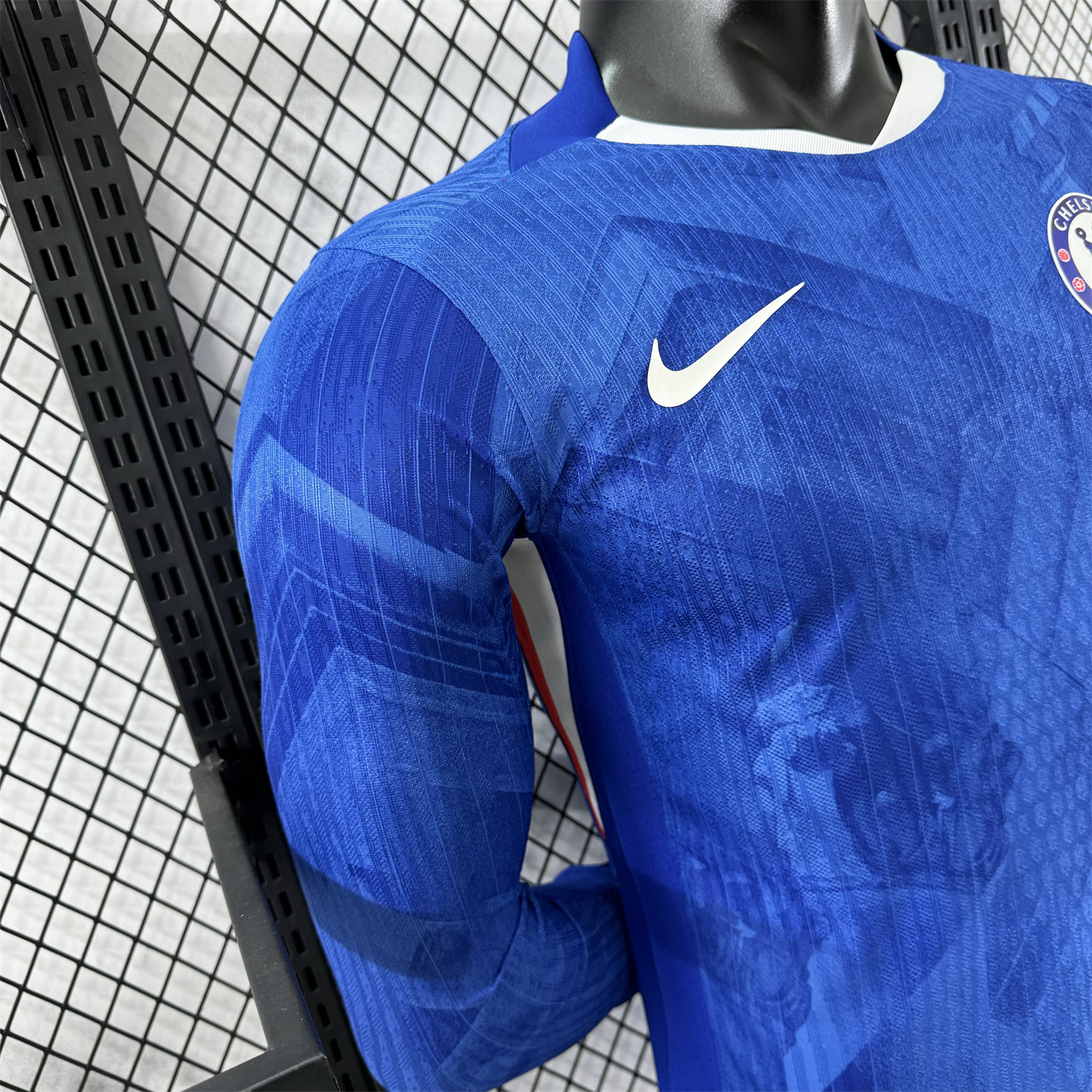 AlphaJersey-C.H.E.L.S.E.A 25-26 Home Unsponsored Blue Long Sleeves Jersey - Player Version