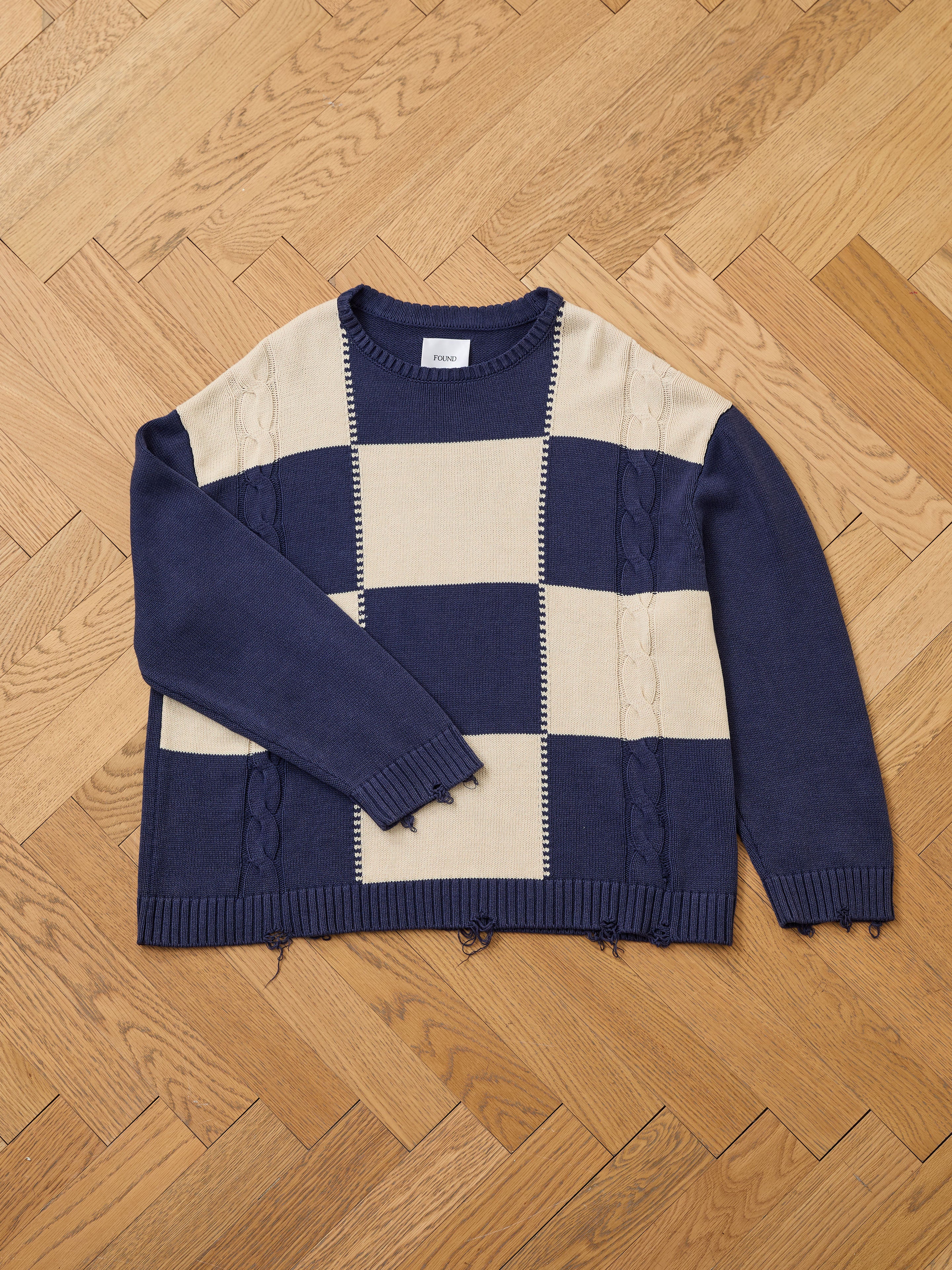 Checkered Fisherman Sweater | Modern Menswear by yycbvcnbmmnbm