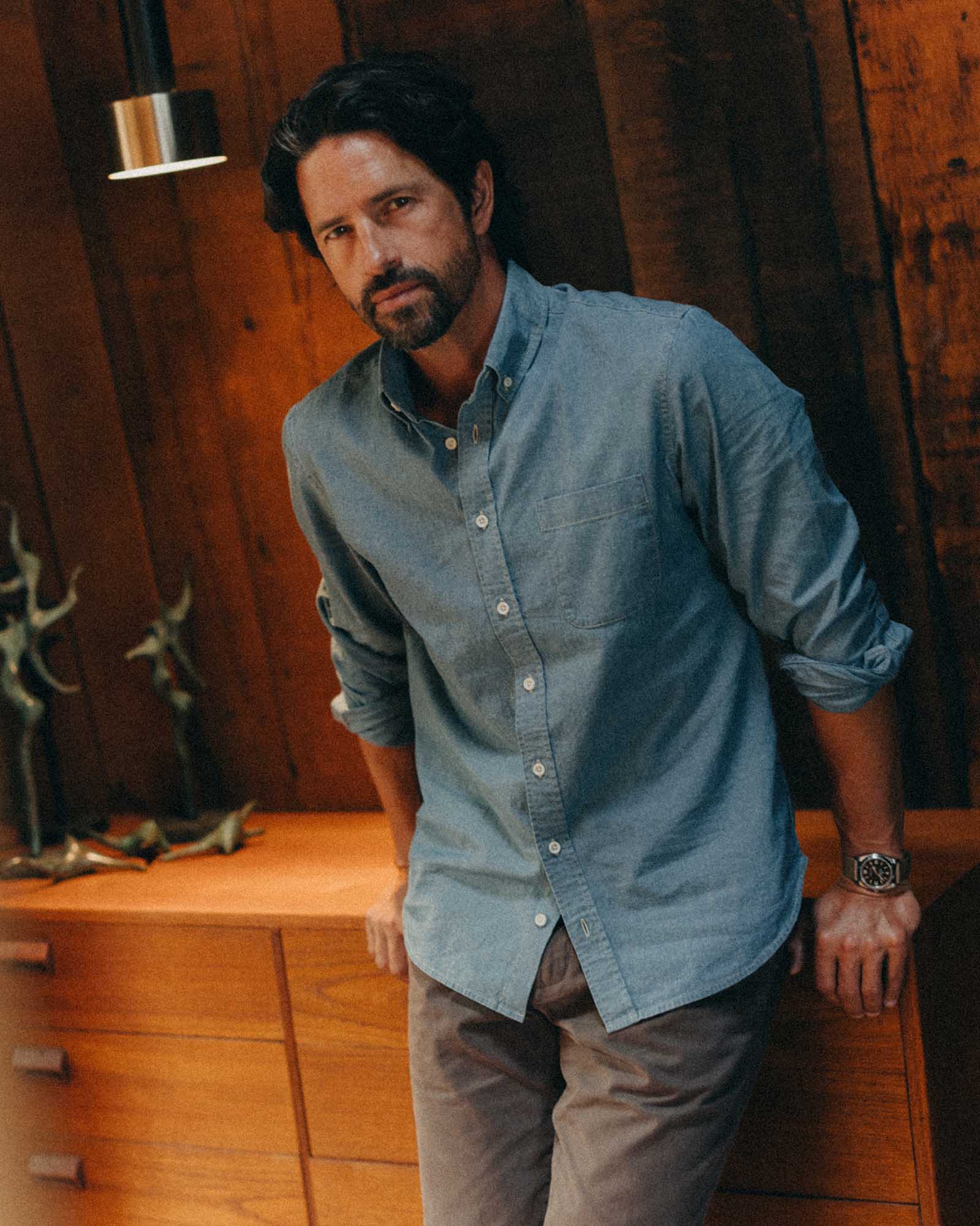 The Jack in Washed Indigo Chambray | Modern Menswear by yycbvcnbmmnbm