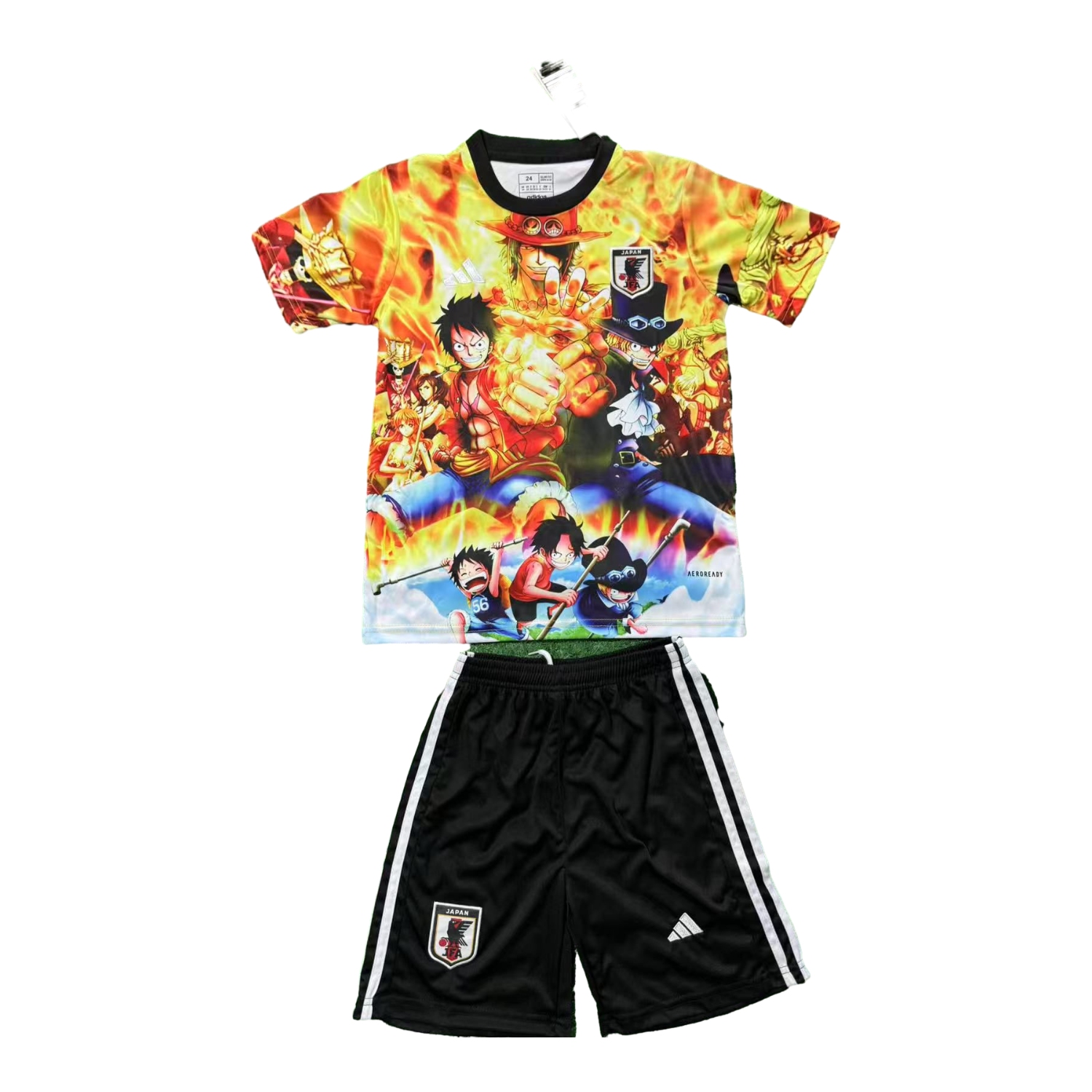 AlphaJersey-Japan 25-26 Luffy & Ace & Sabo's Fiery Triple-Attack Special Kids Kit