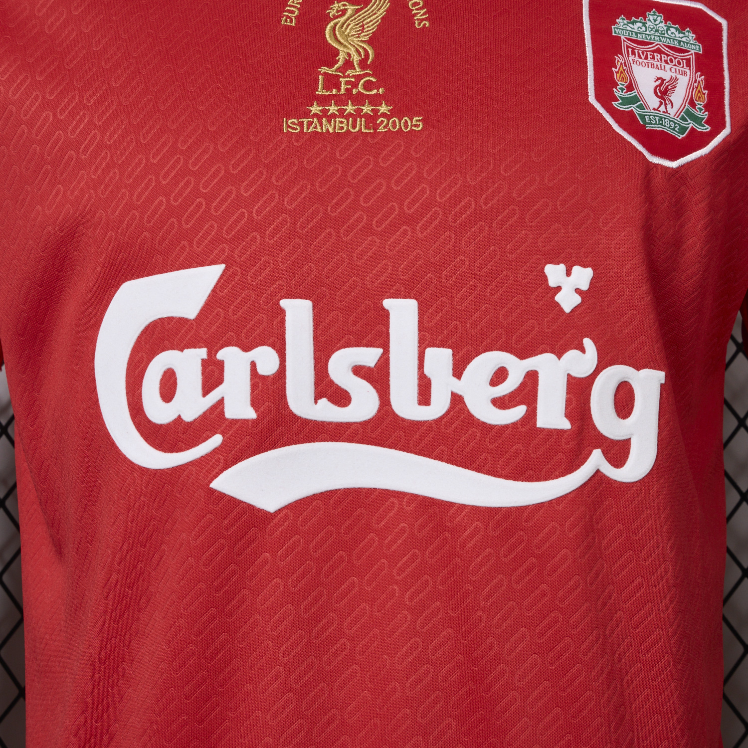 AlphaJersey-Liver.pool 25-26 Istanbul 2005 Anniversary Red Jersey - Fans Version