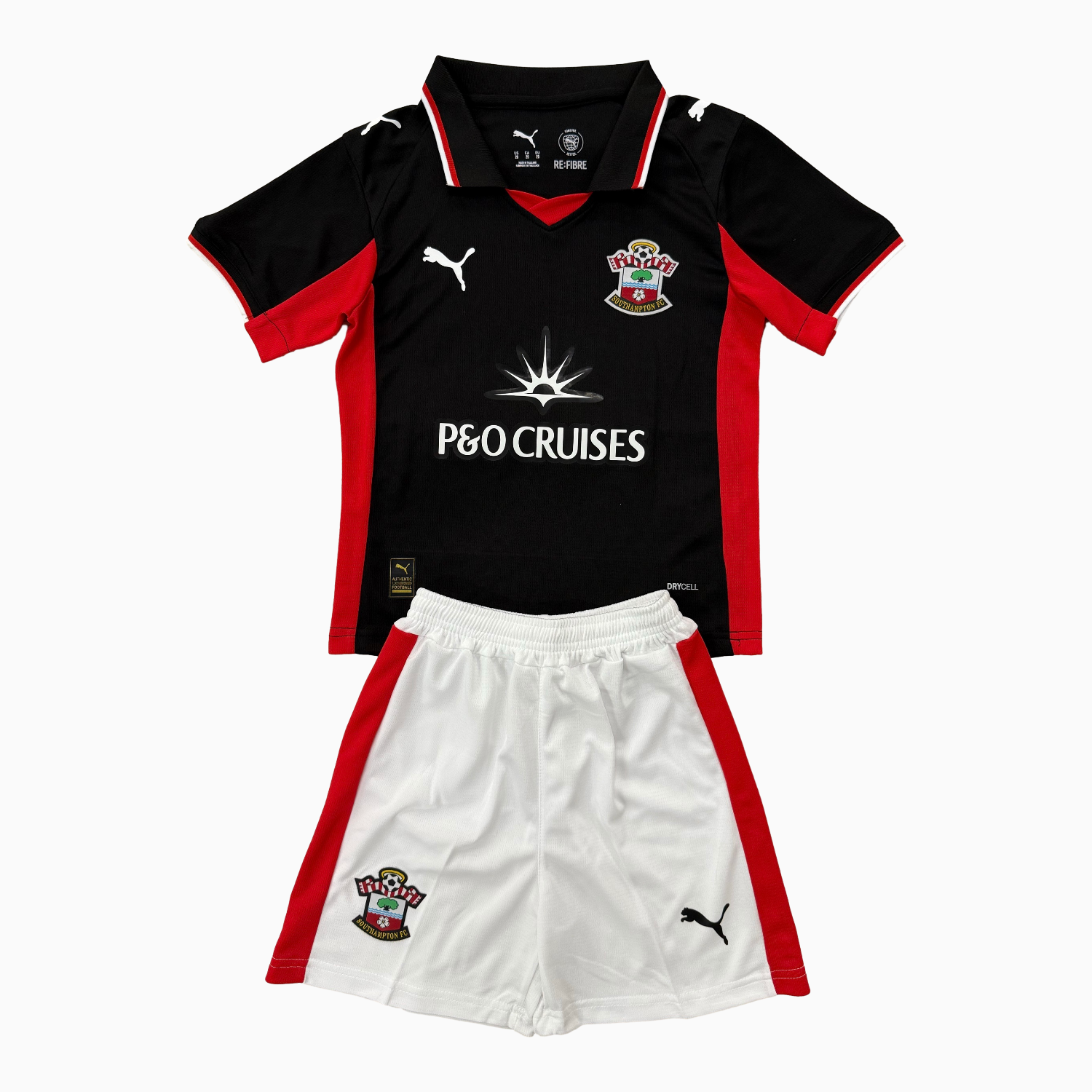 AlphaJersey-Southampton 25-26 Third Black Kids Kit