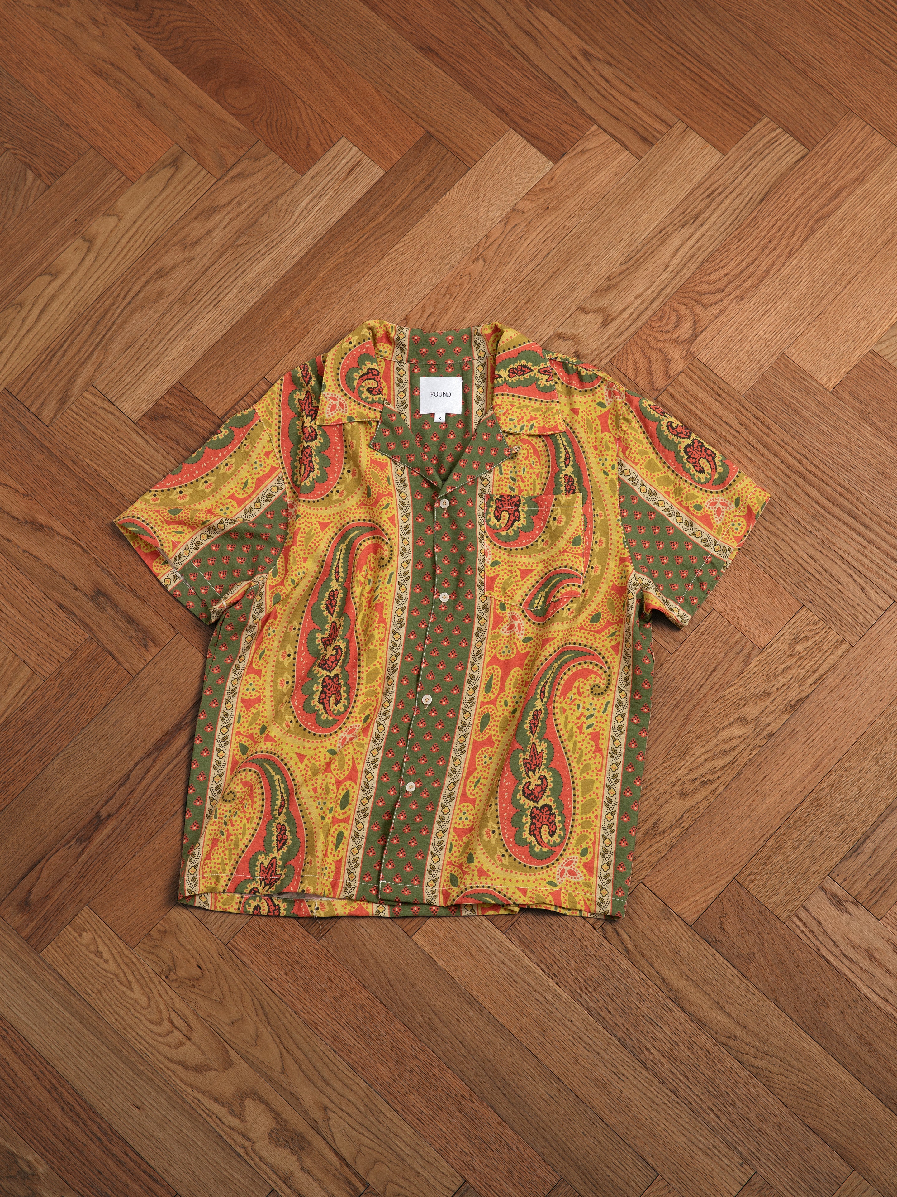 Pench Paisley SS Camp Shirt | Modern Menswear by yycbvcnbmmnbm