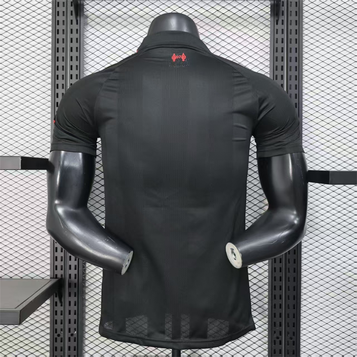 AlphaJersey-Liver.pool 25-26 Black Special Whit Red Sponsor Jersey - Player Version