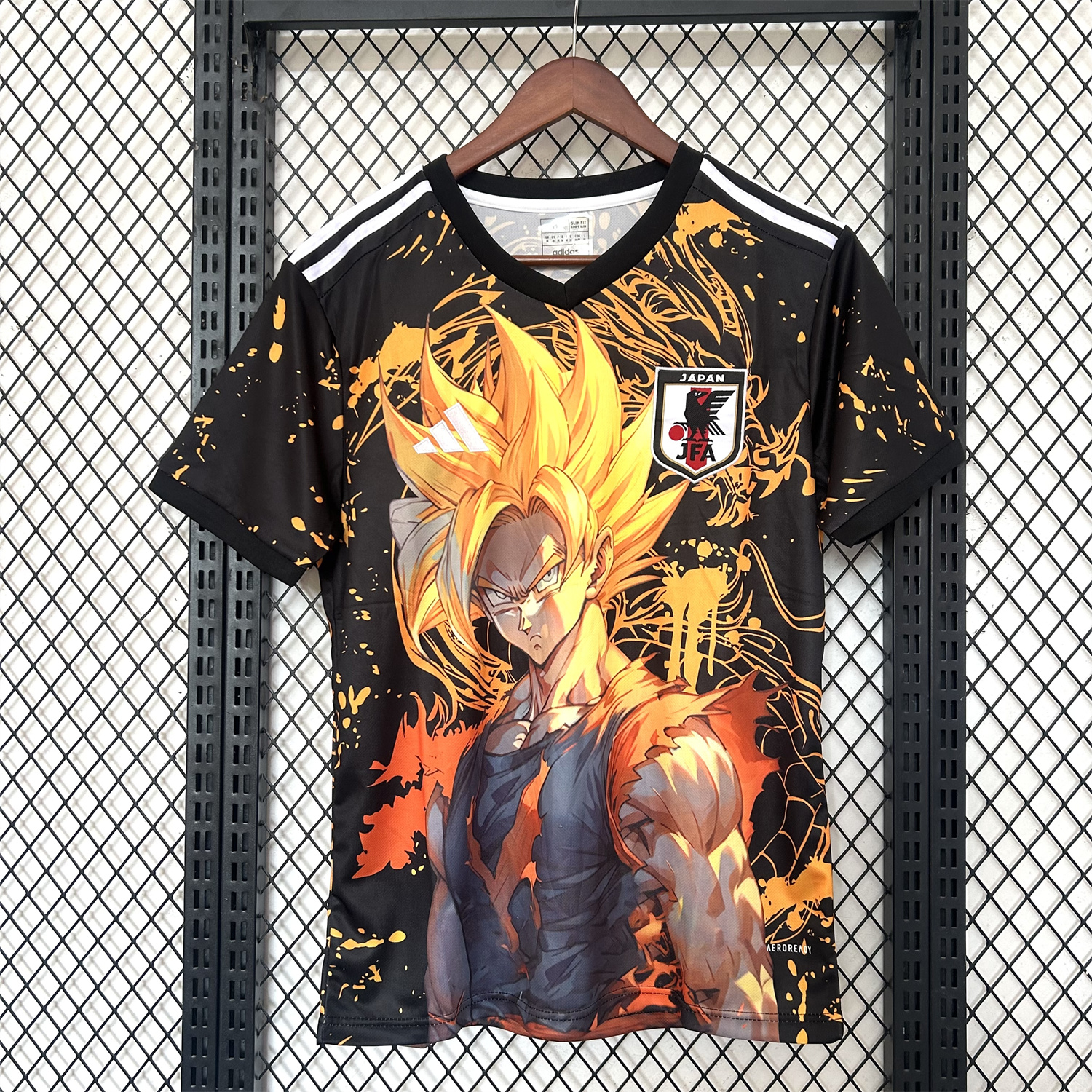AlphaJersey-Japan 25-26 Half-length Of Blond Son Goku Special Edition Jersey - Fans Version