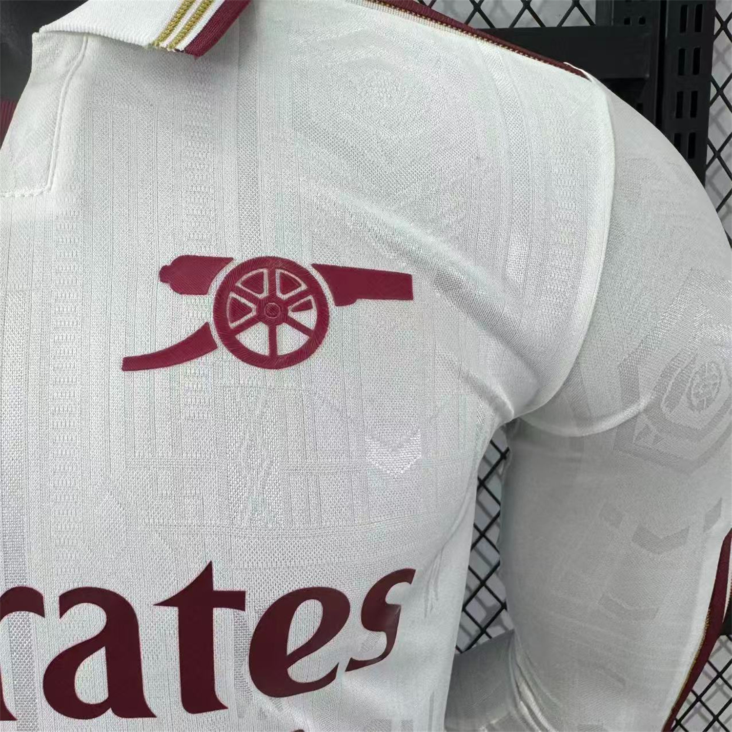 AlphaJersey-Arsenal 25-26 Third White Long Sleeves Jersey - Player Version