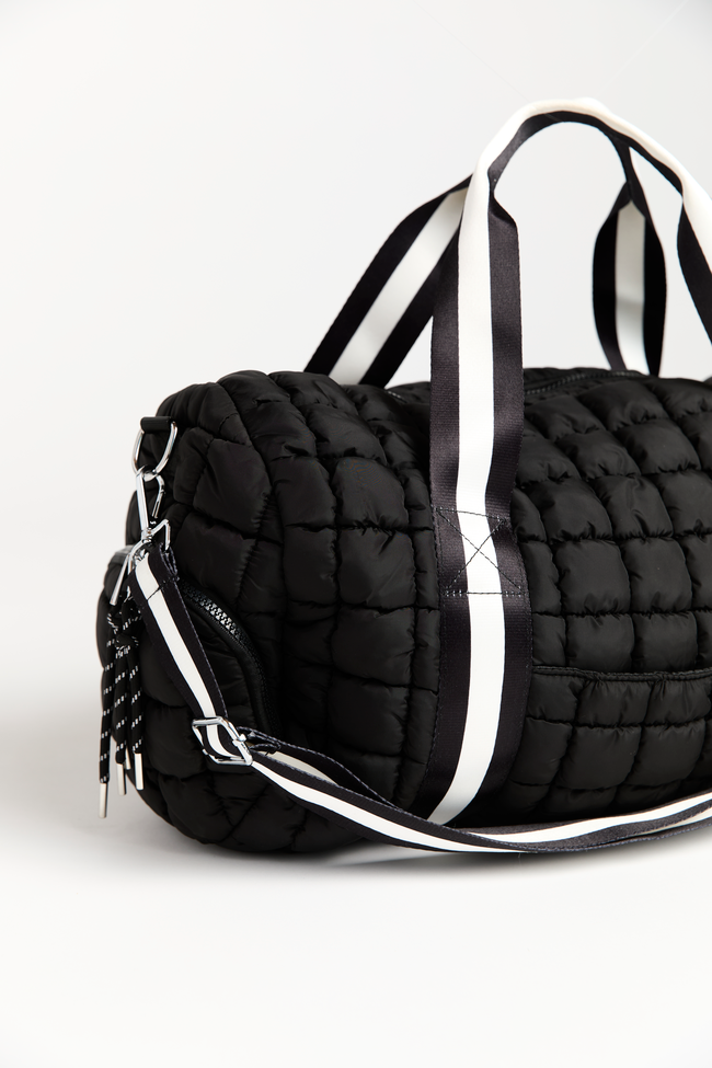 Haylie Active State Black Quilted Duffle Bag SALE | Elegant Women's Fashion by coolavocek