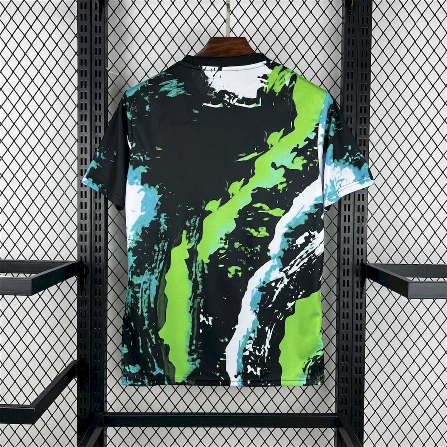 AlphaJersey-Real Madrid 25-26 Black Green Colorful Training Jersey - Fans Version