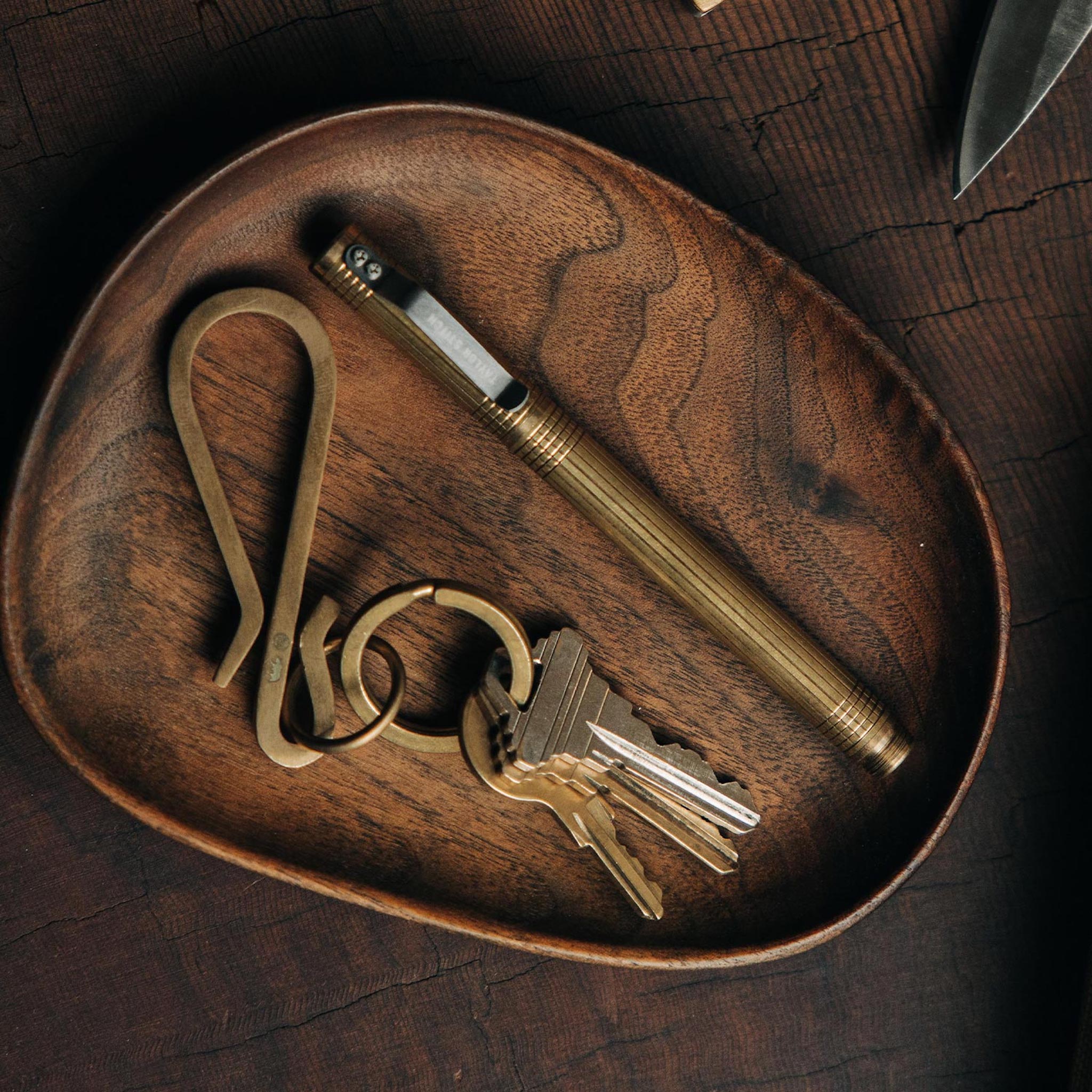 The Keyhook in Raw Brass | Modern Menswear by yycbvcnbmmnbm