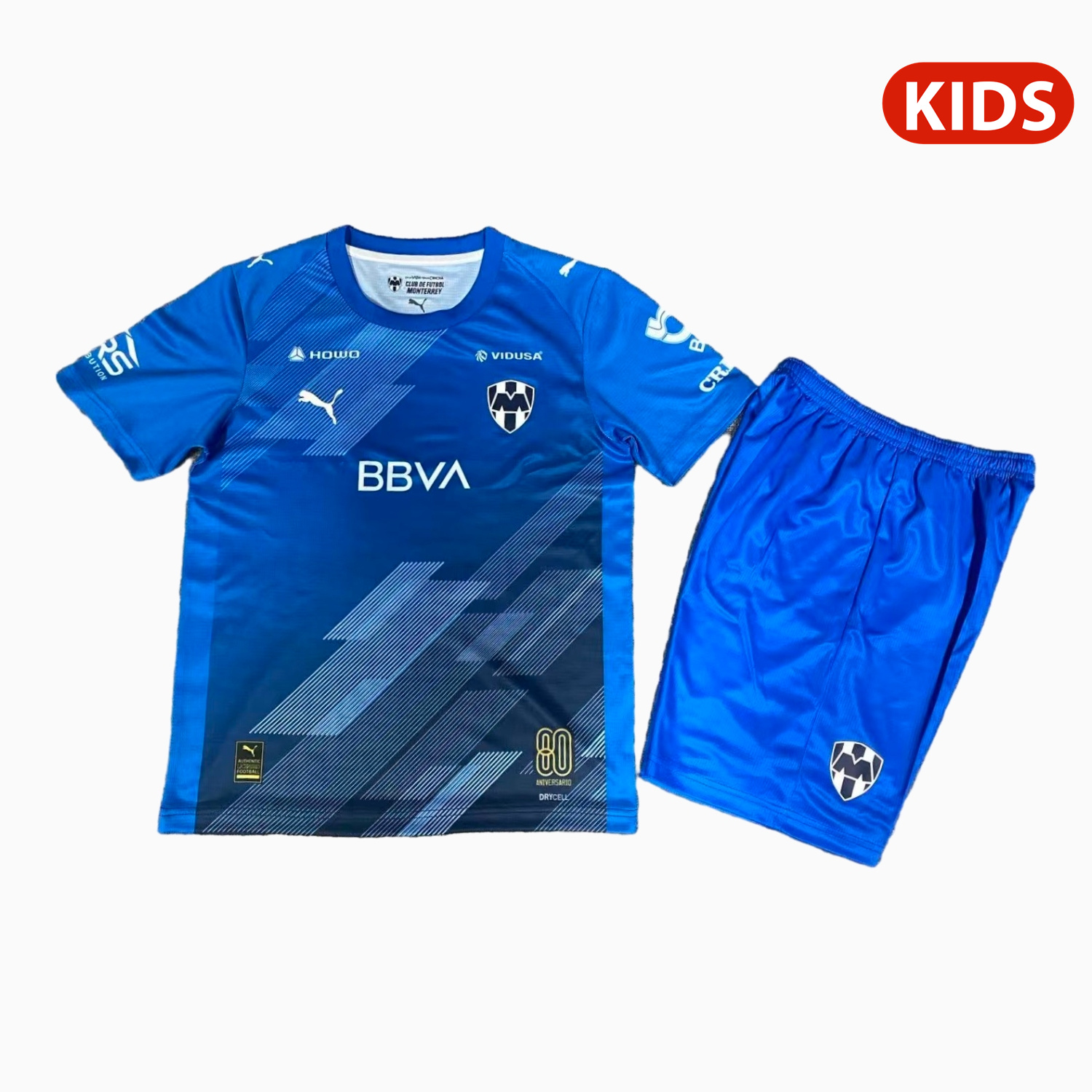 AlphaJersey-Rayados Monterrey 25-26 Third Blue Kids Kit