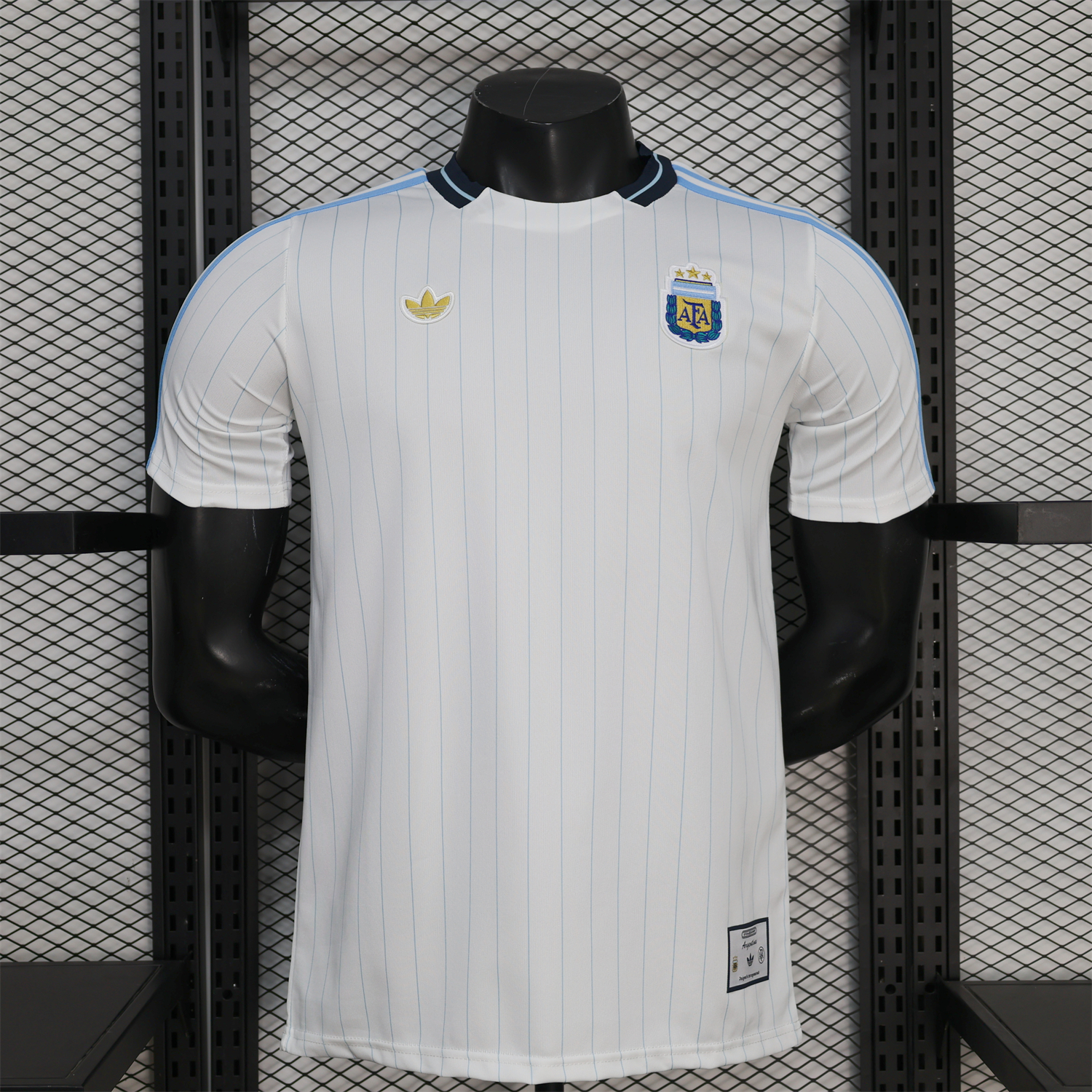 AlphaJersey-Argentina 2026 Terrace Icon Retro Casual Style White Jersey - Player Version