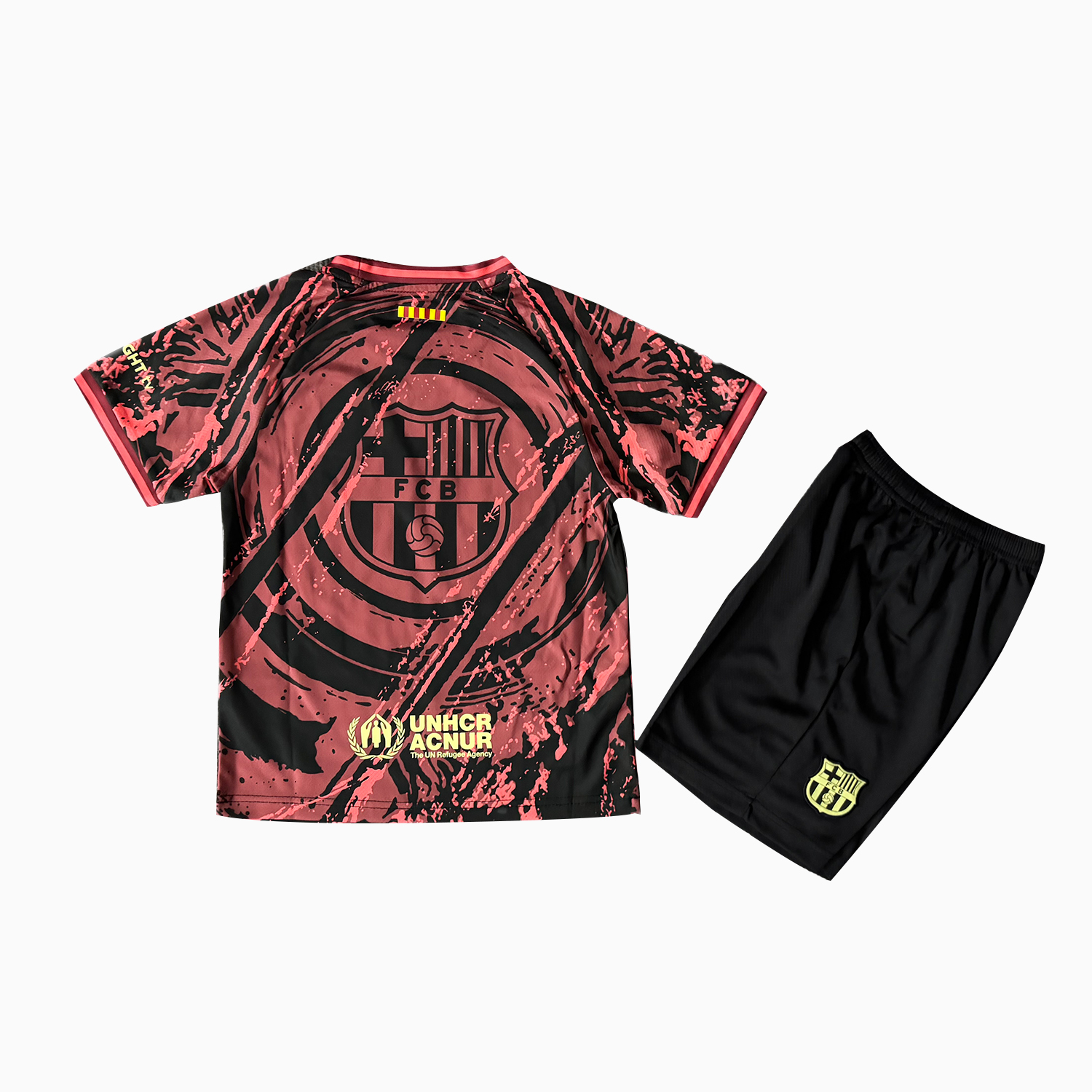 AlphaJersey-Barcelona 25-26 Big Logo Red Black Special Kids Kit