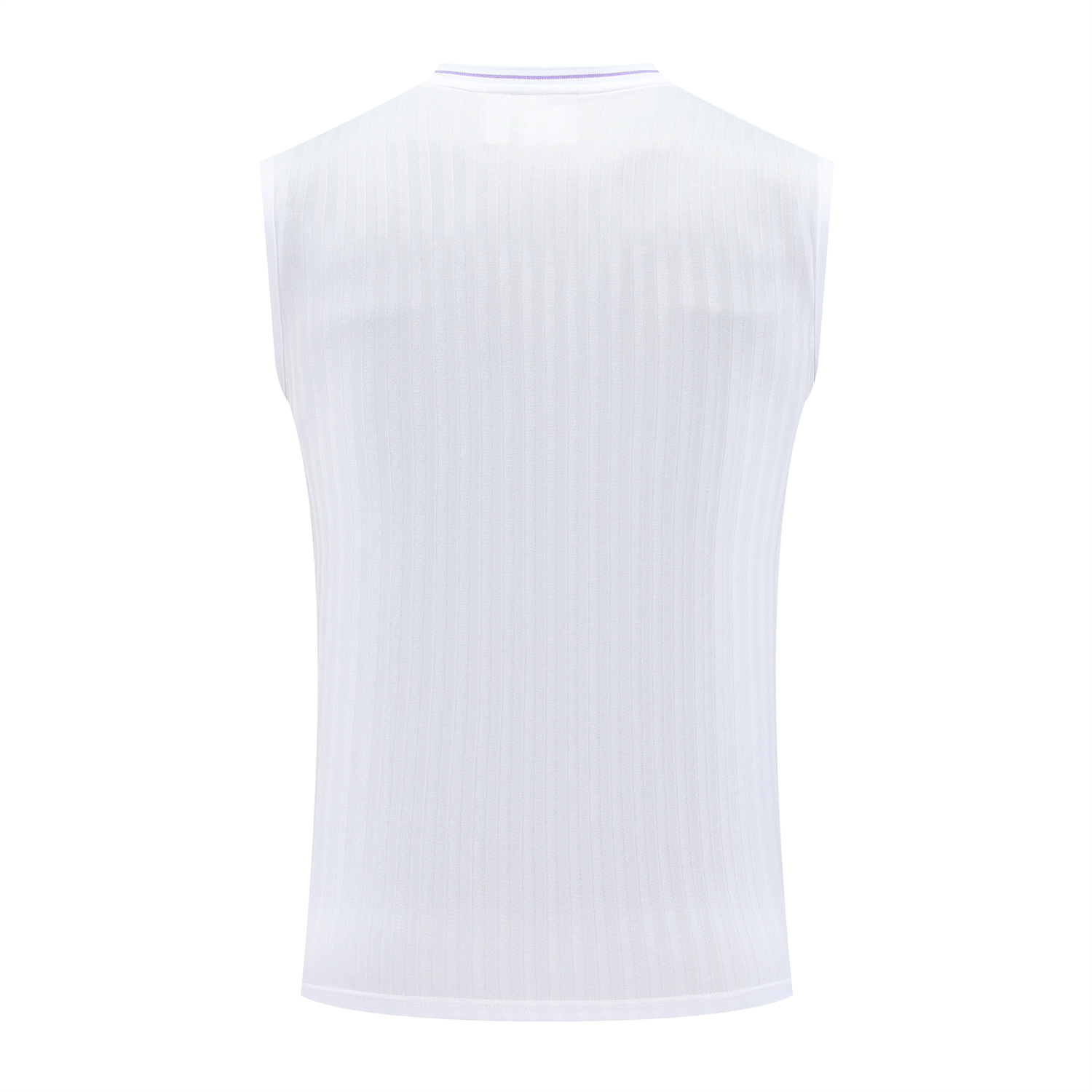 AlphaJersey-Real Madrid 25-26 Vest Training Set - Pure White Vest & Purple Shorts