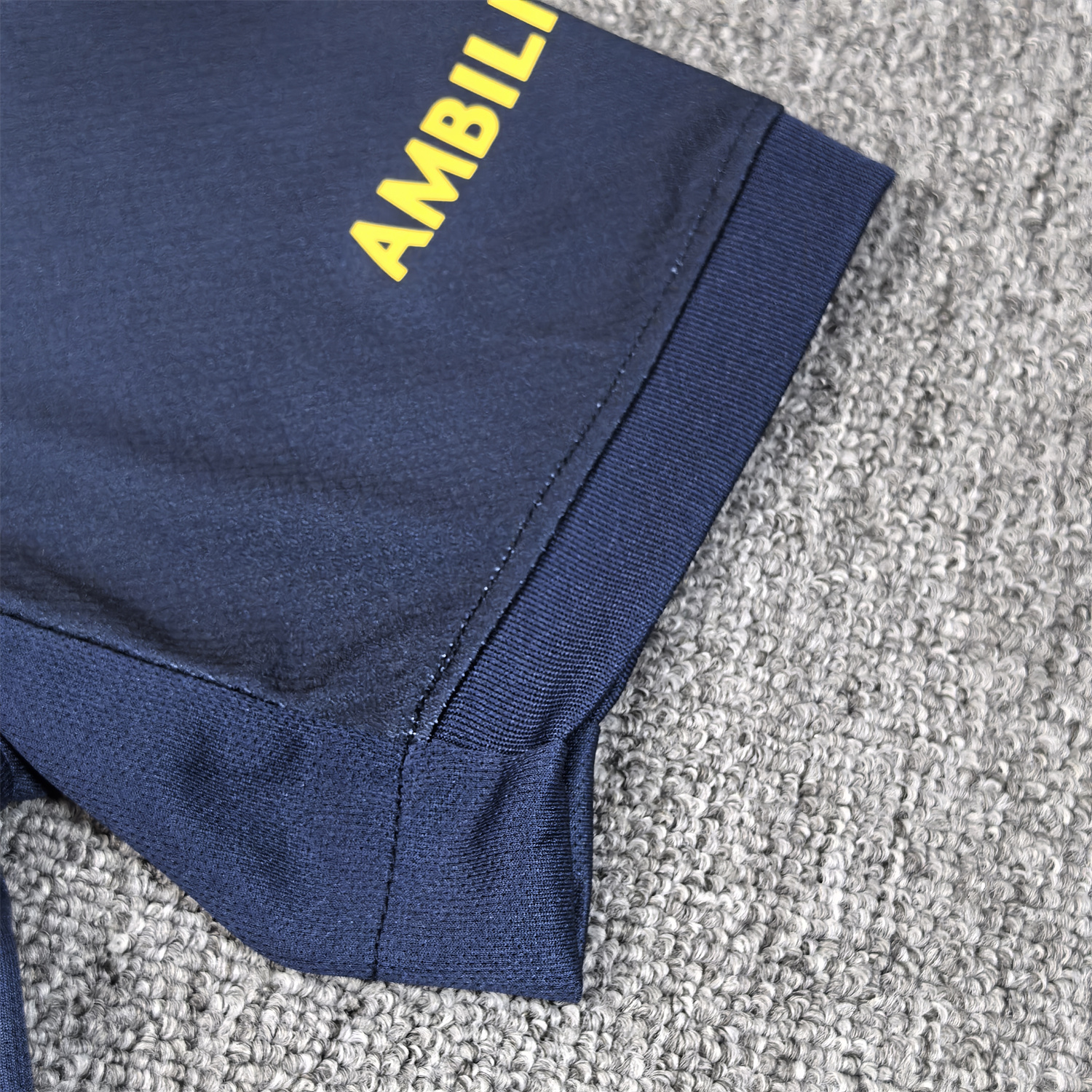 AlphaJersey-Barcelona 25-26 Deep Blue Training Jersey with Red and Blue Tree Pattern - Fans Version