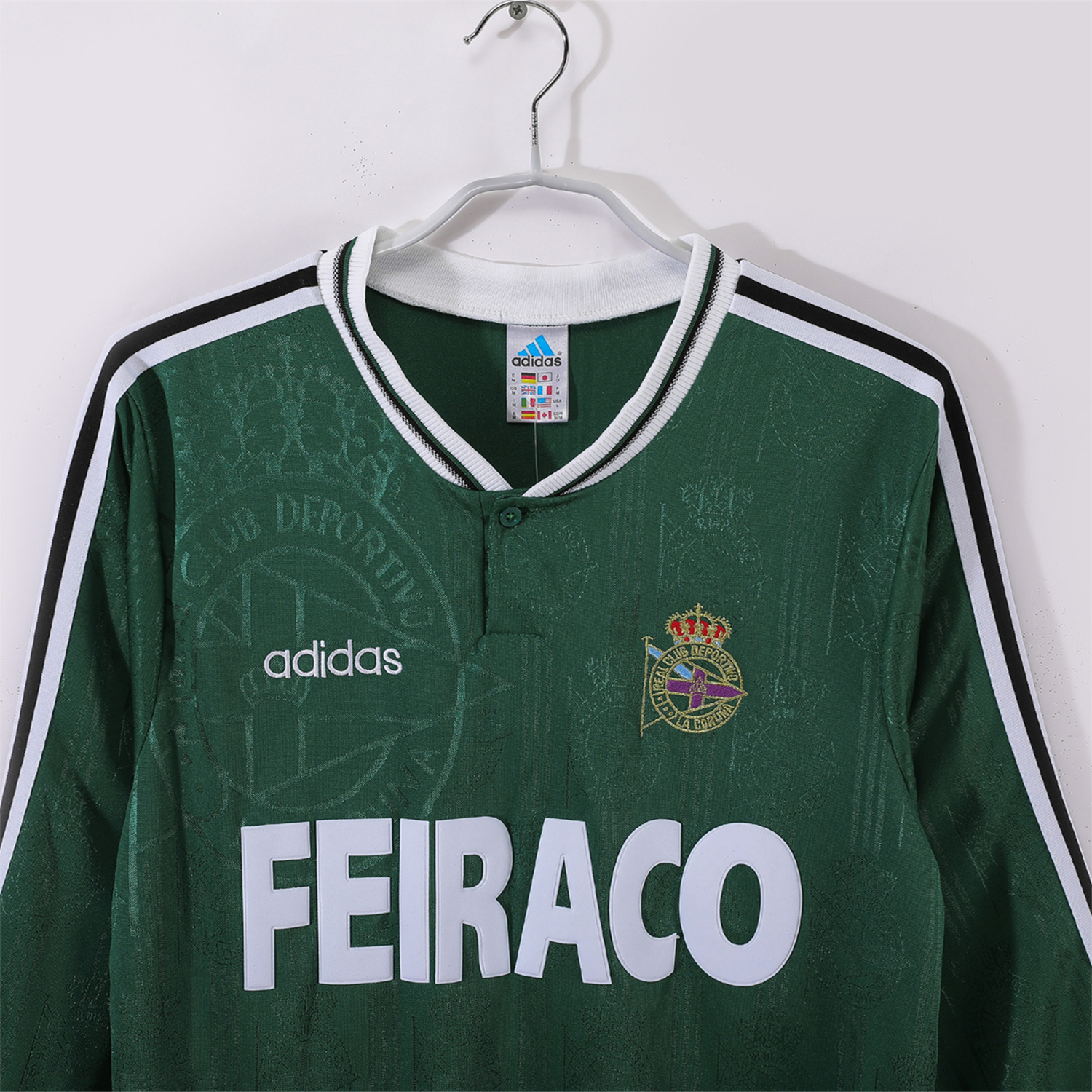 AlphaJersey-Retro Deportivo de La Coruña 1999-00 Away Long Sleeves Jersey
