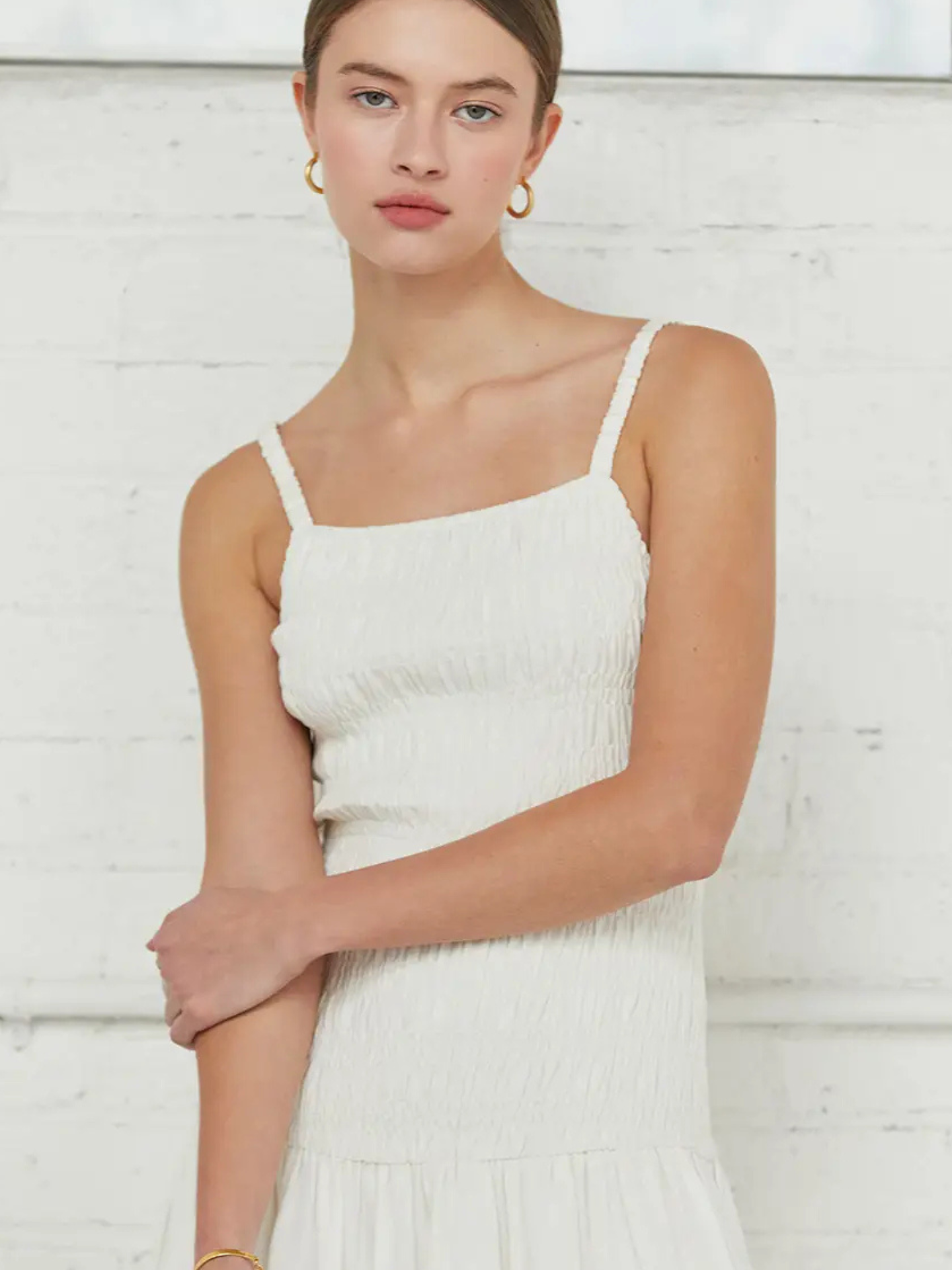 Smocked Body Dress | Elegant Women's Fashion by coolavocek