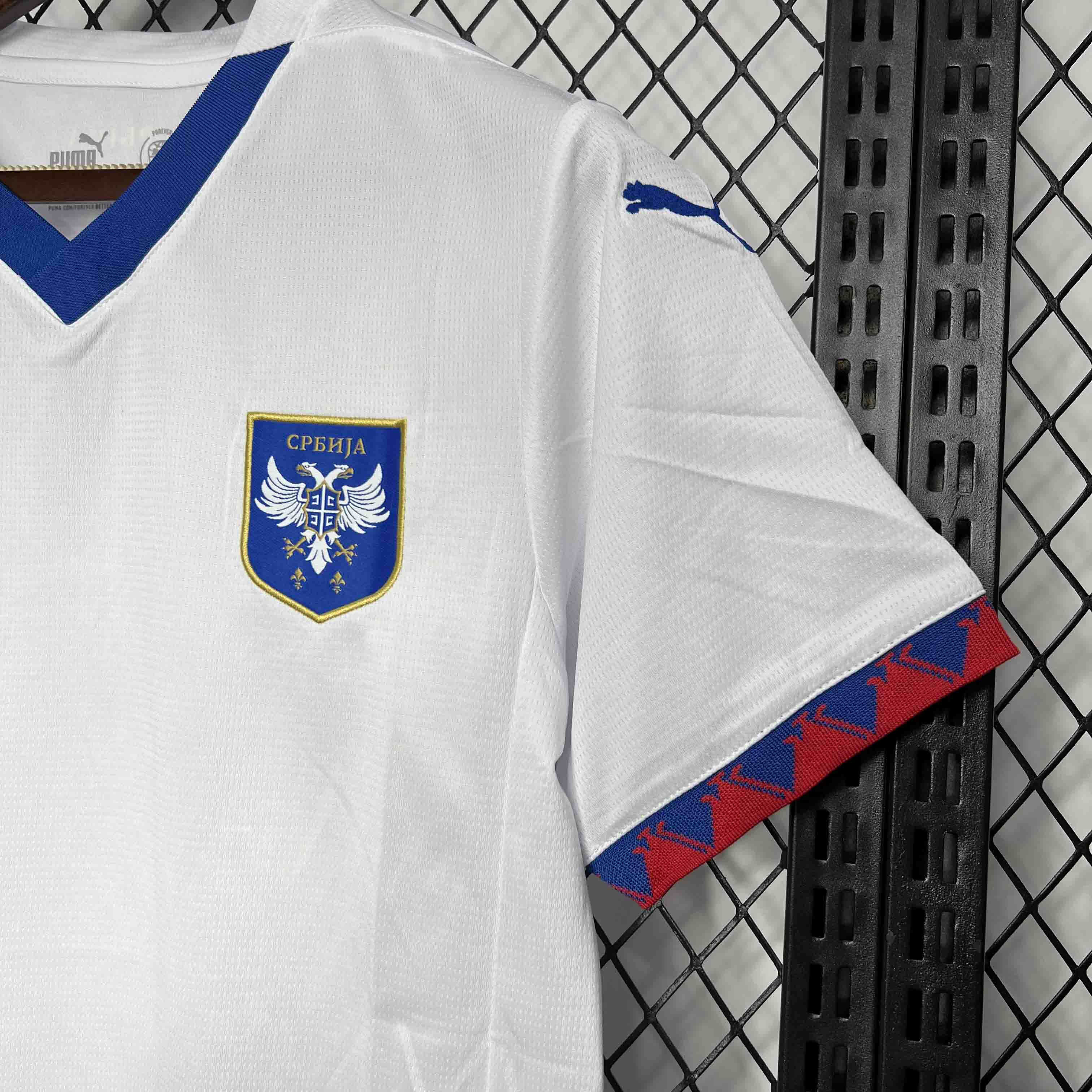 AlphaJersey-Serbia 2024 Away Jersey - Fans Version