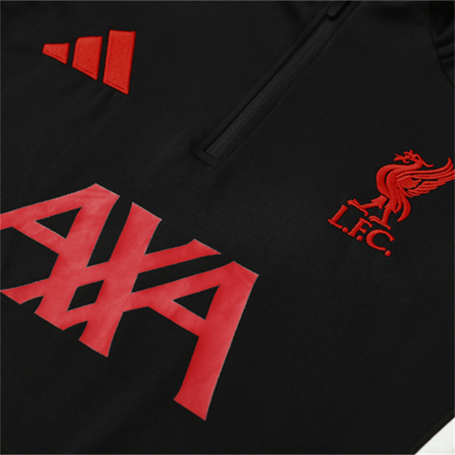 AlphaJersey-Liver.pool 25-26 Kids Long Sleeve Training Set - Black Top & Black Pants