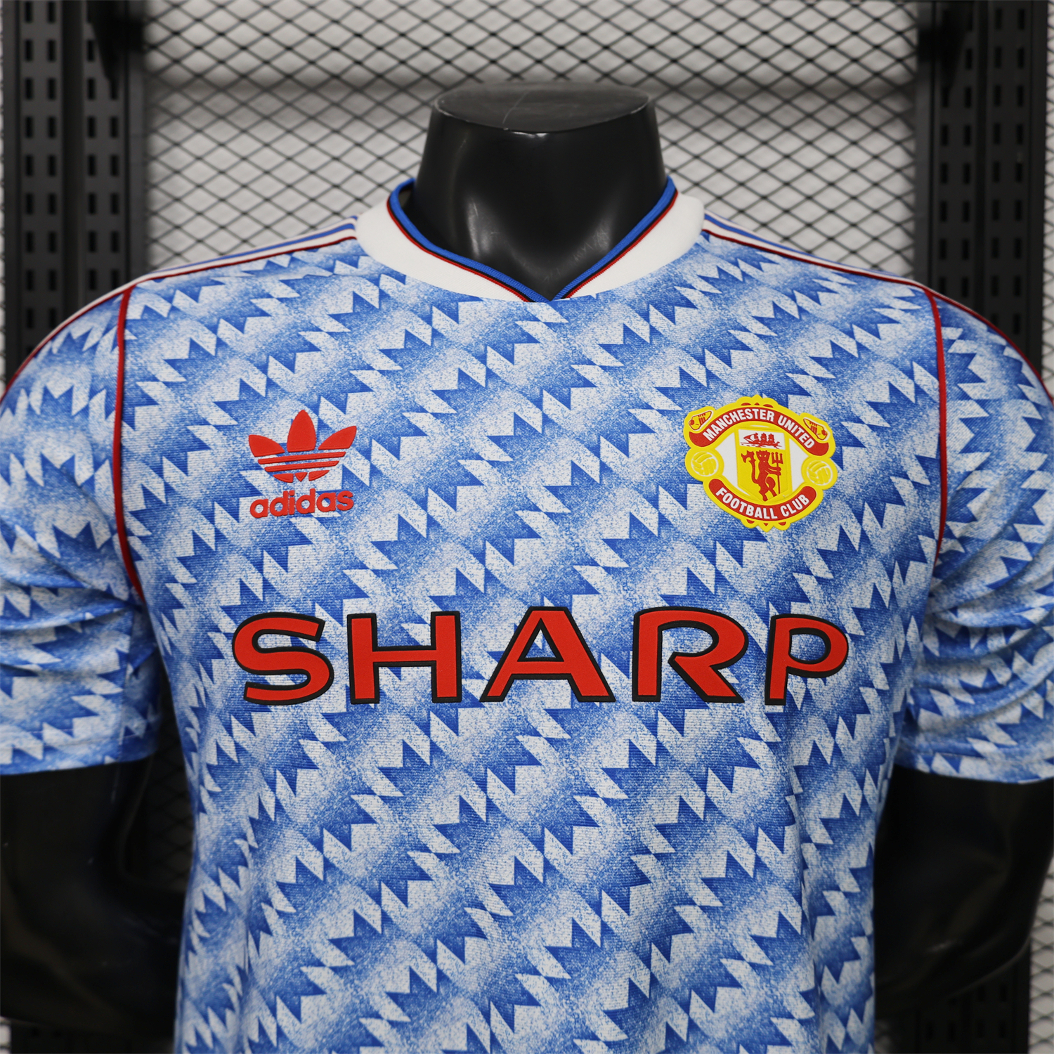 AlphaJersey-Manchester United 26-27 Terrace Icon Retro Casual Style Blue Jersey - Player Version