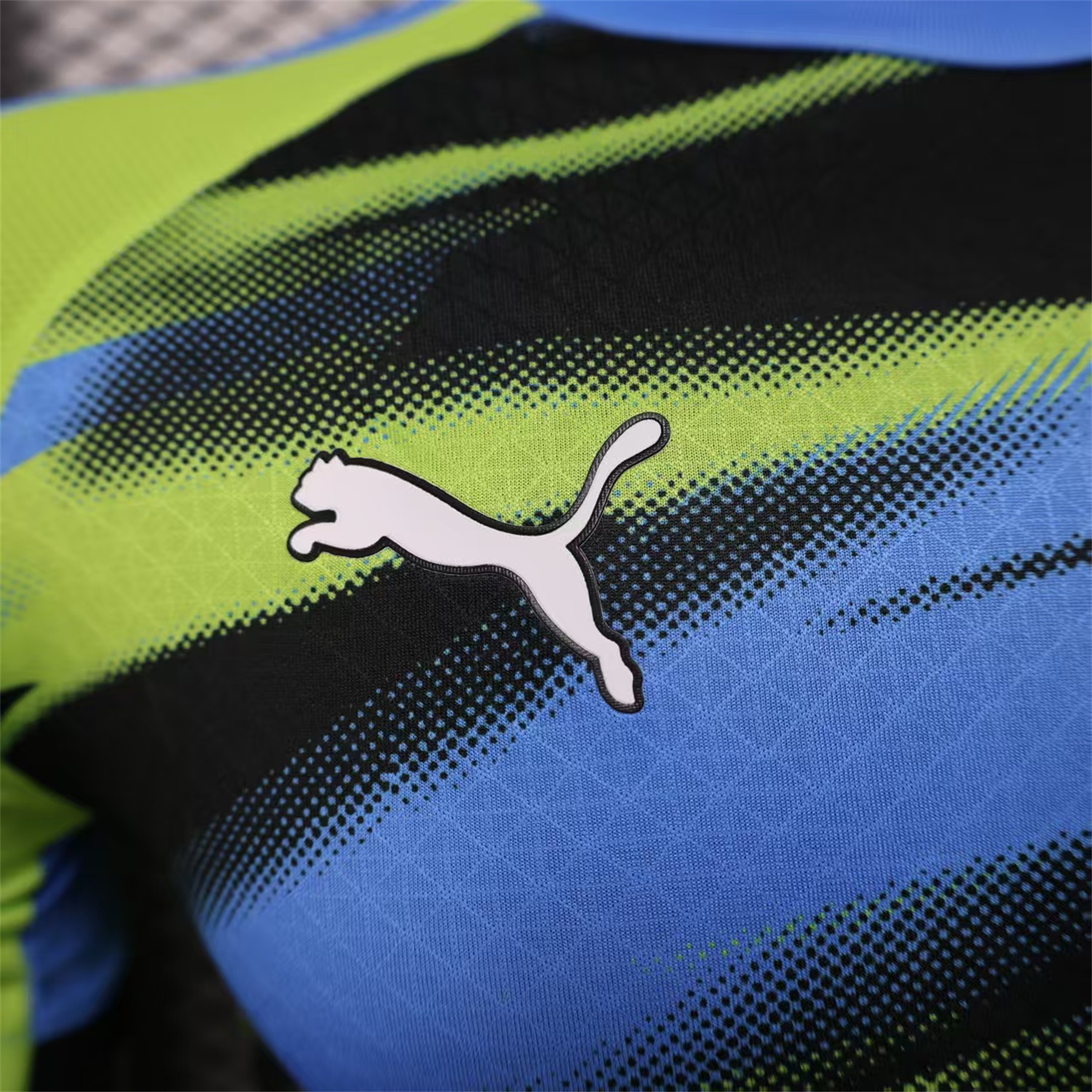 AlphaJersey-Marseille 25-26 Blue Green Gradient Training Jersey - Player Version