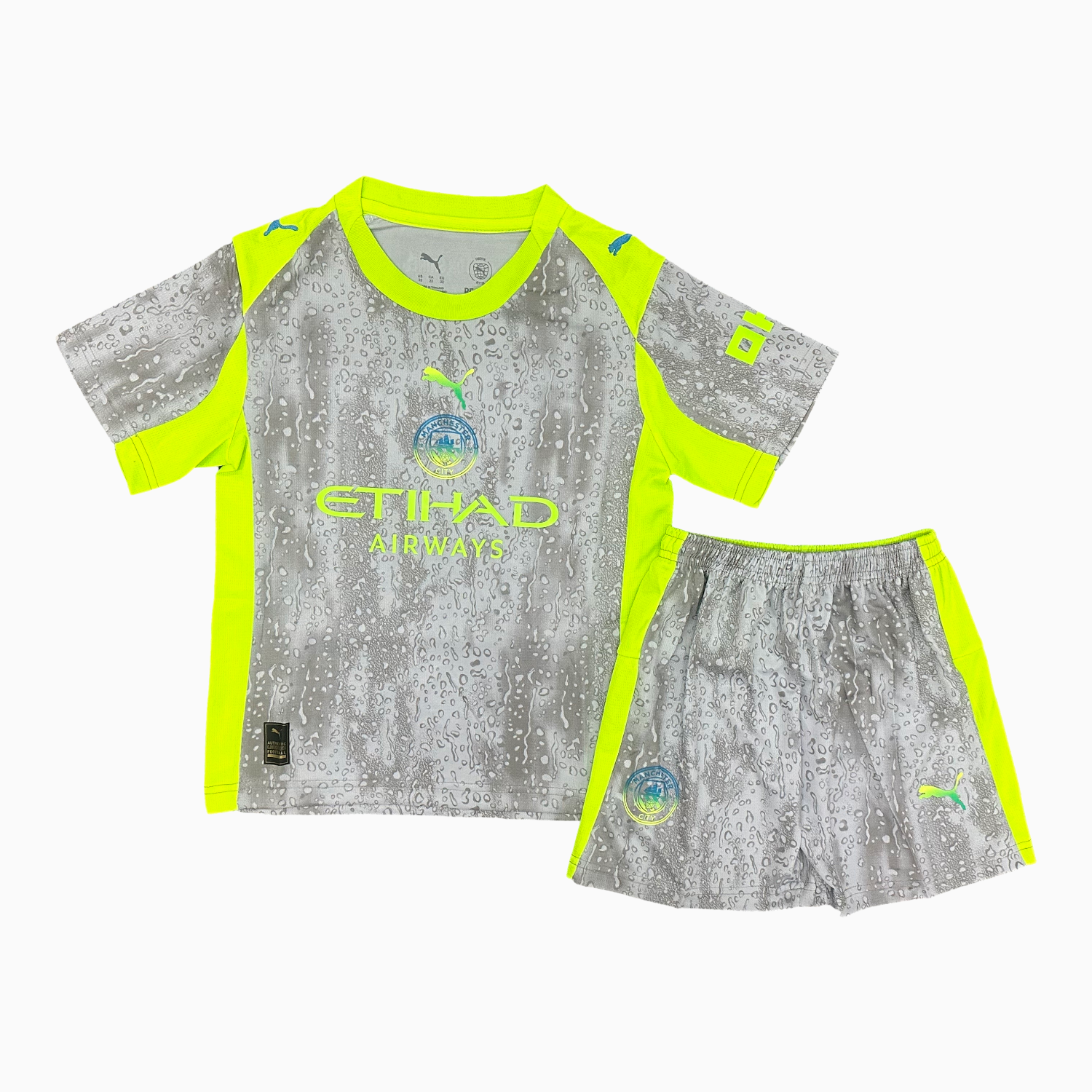 AlphaJersey-Manchester City 25-26 Third Gray Kids Kit