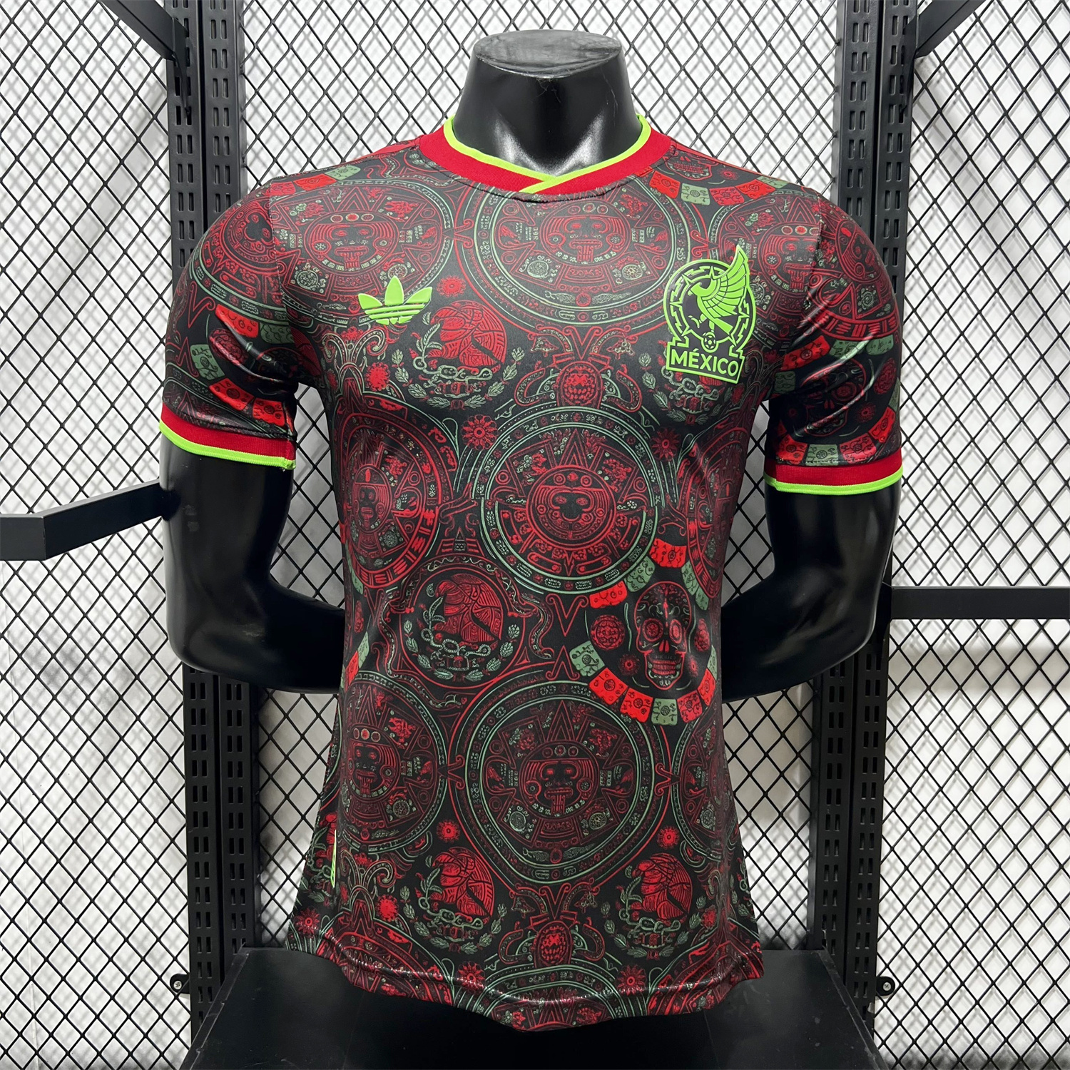 AlphaJersey-Mexico 2026 Red Totem Special Jersey - Player Version