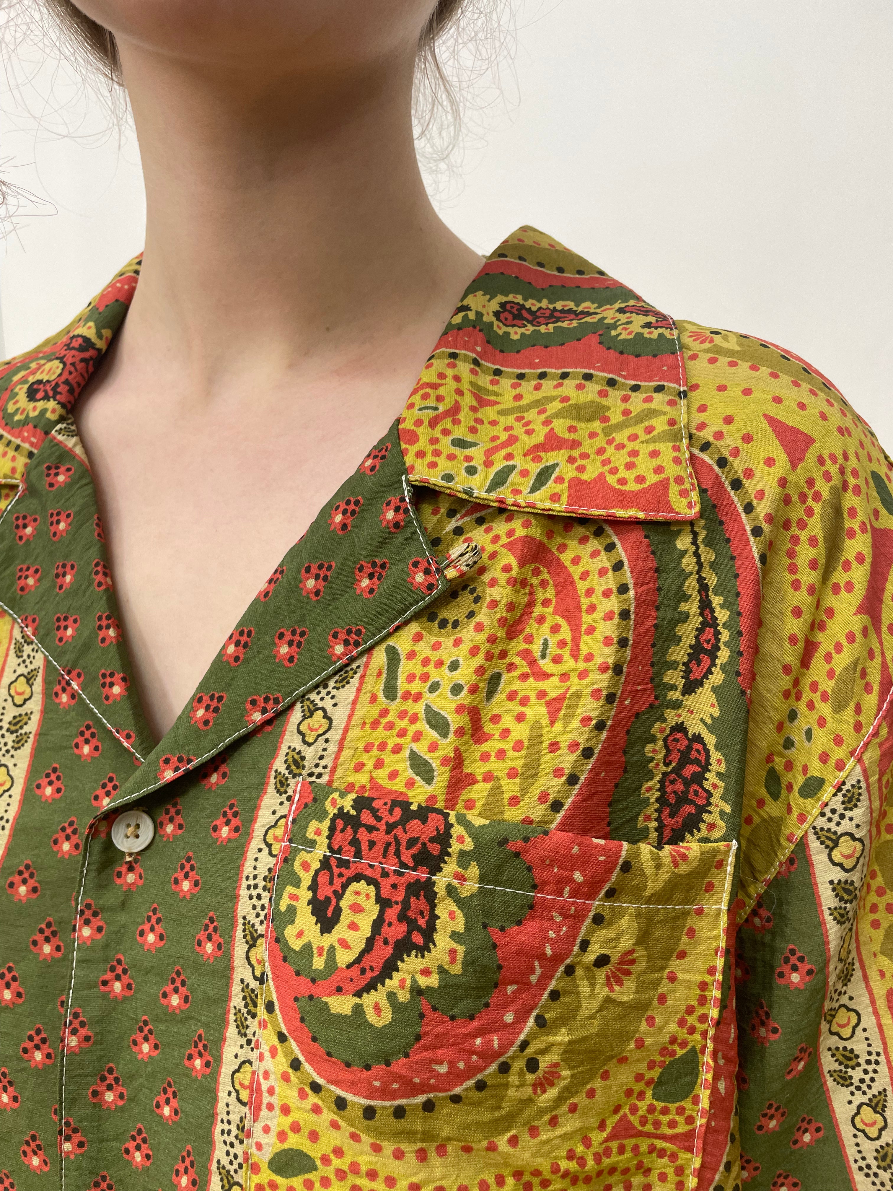 Pench Paisley SS Camp Shirt | Modern Menswear by yycbvcnbmmnbm