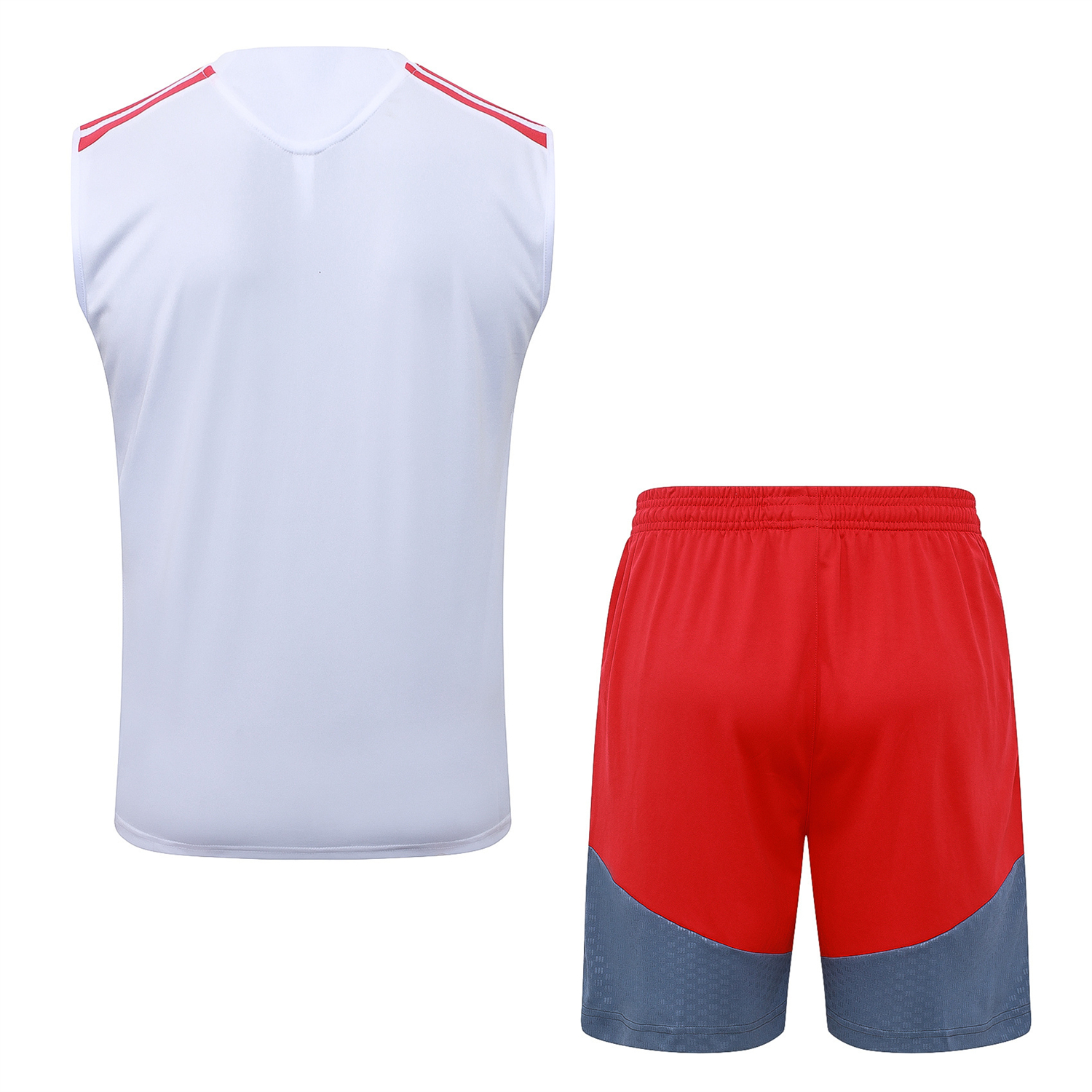AlphaJersey-SC Internacional 2026 Vest Training Set - White Vest and Red Shorts