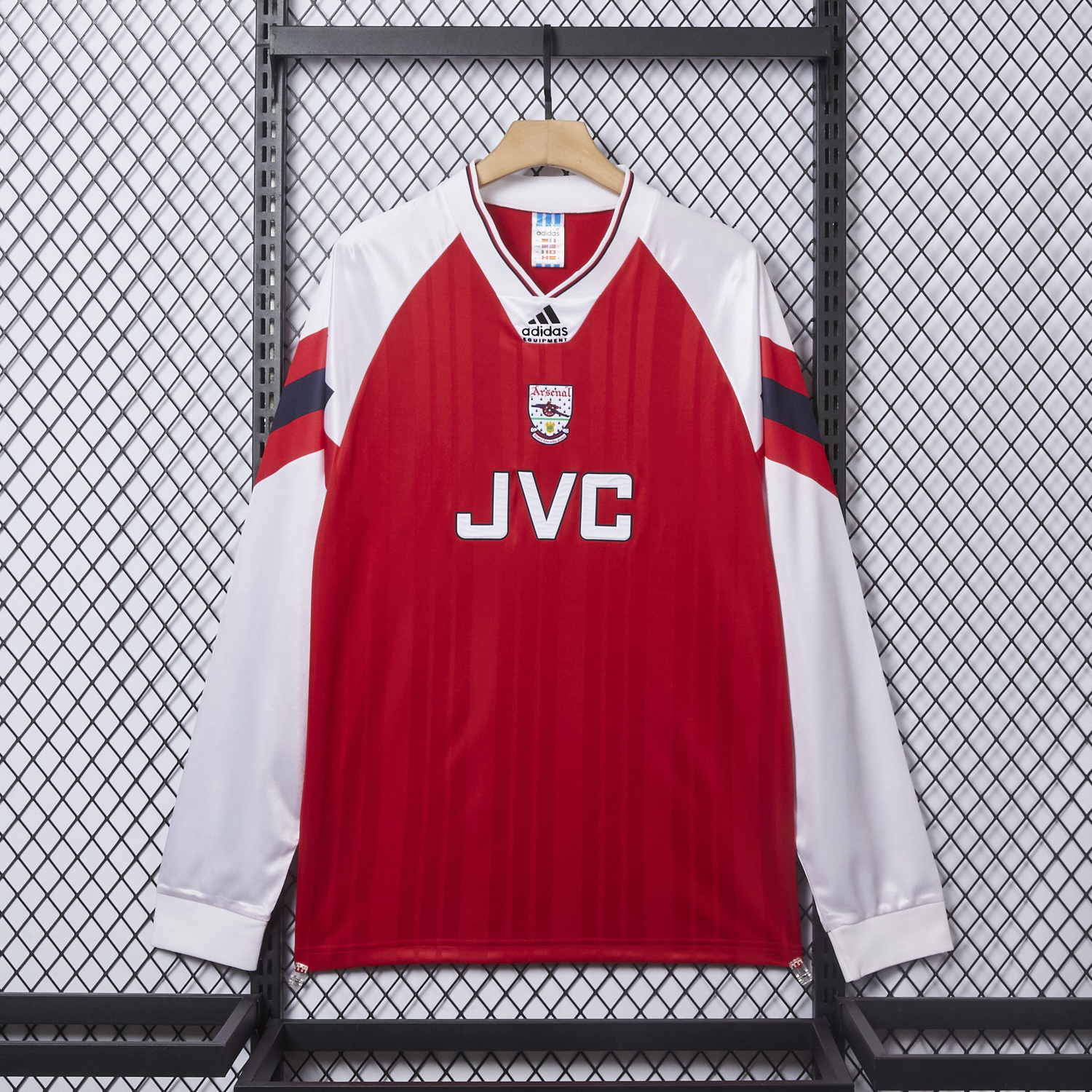 AlphaJersey-Retro Arsenal 92-94 Home Long Sleeves Jersey