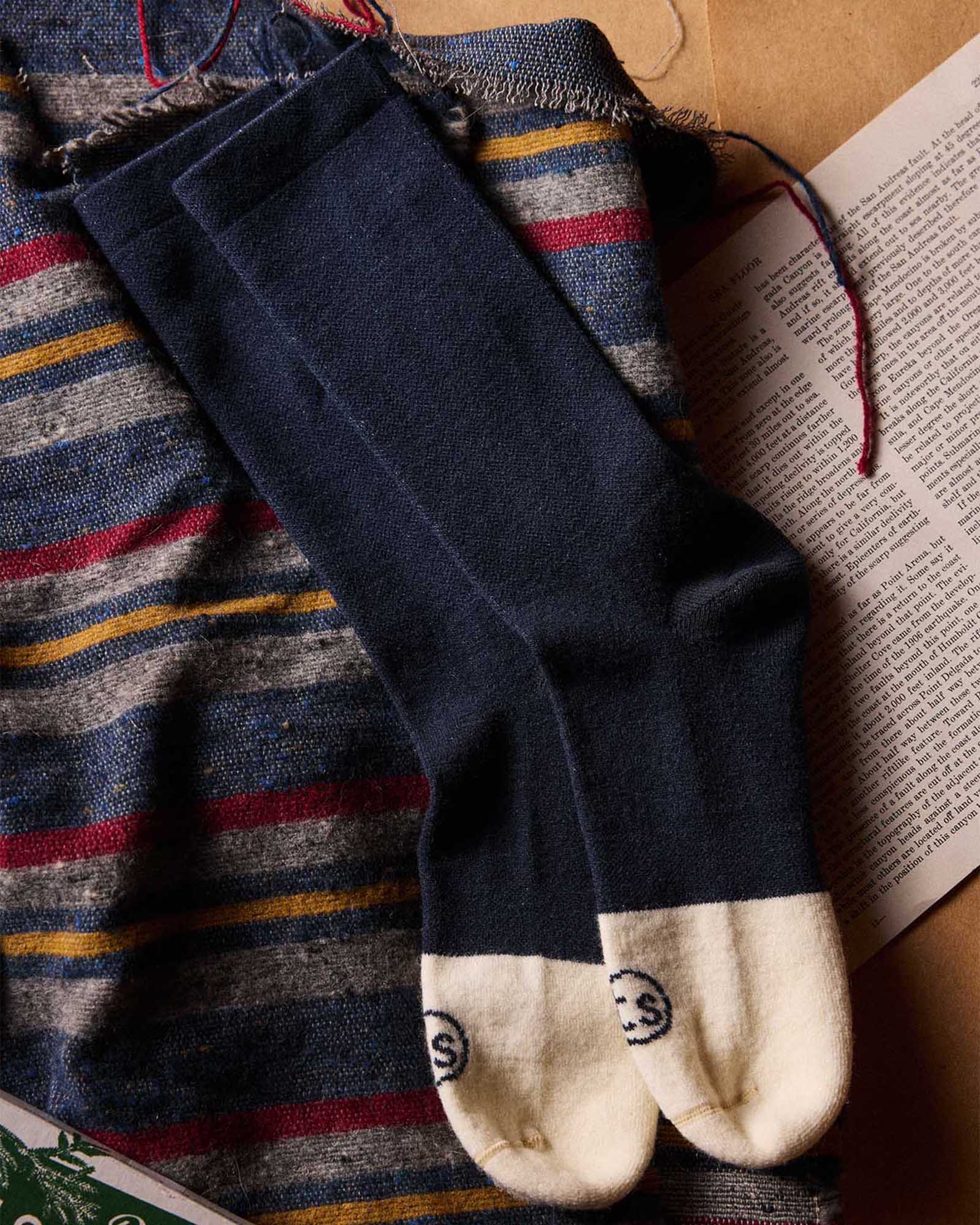 The Merino Sock in Navy | Modern Menswear by yycbvcnbmmnbm