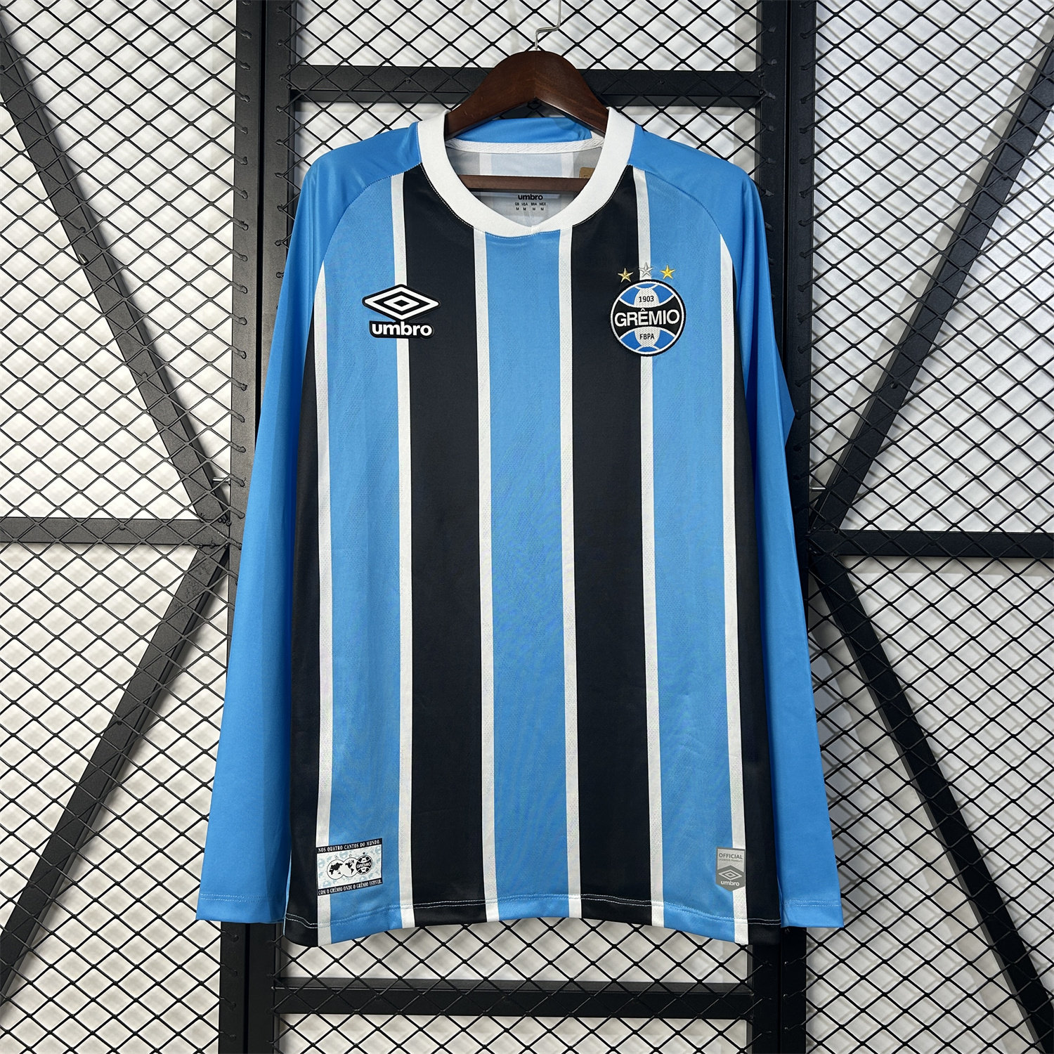 AlphaJersey-Gremio 25-26 Home Unsponsored Long Sleeves Jersey - Fans Version