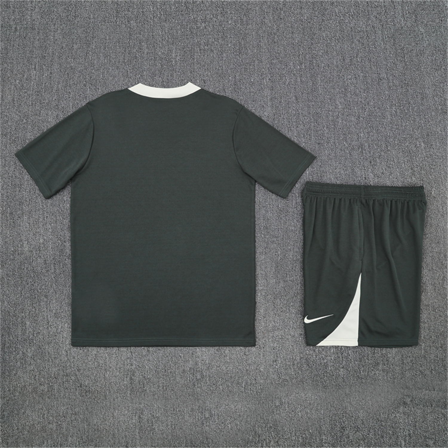 AlphaJersey-C.H.E.L.S.E.A 25-26 Kids Short-Sleeve Training Set - Army Green Top & Army Green Shorts