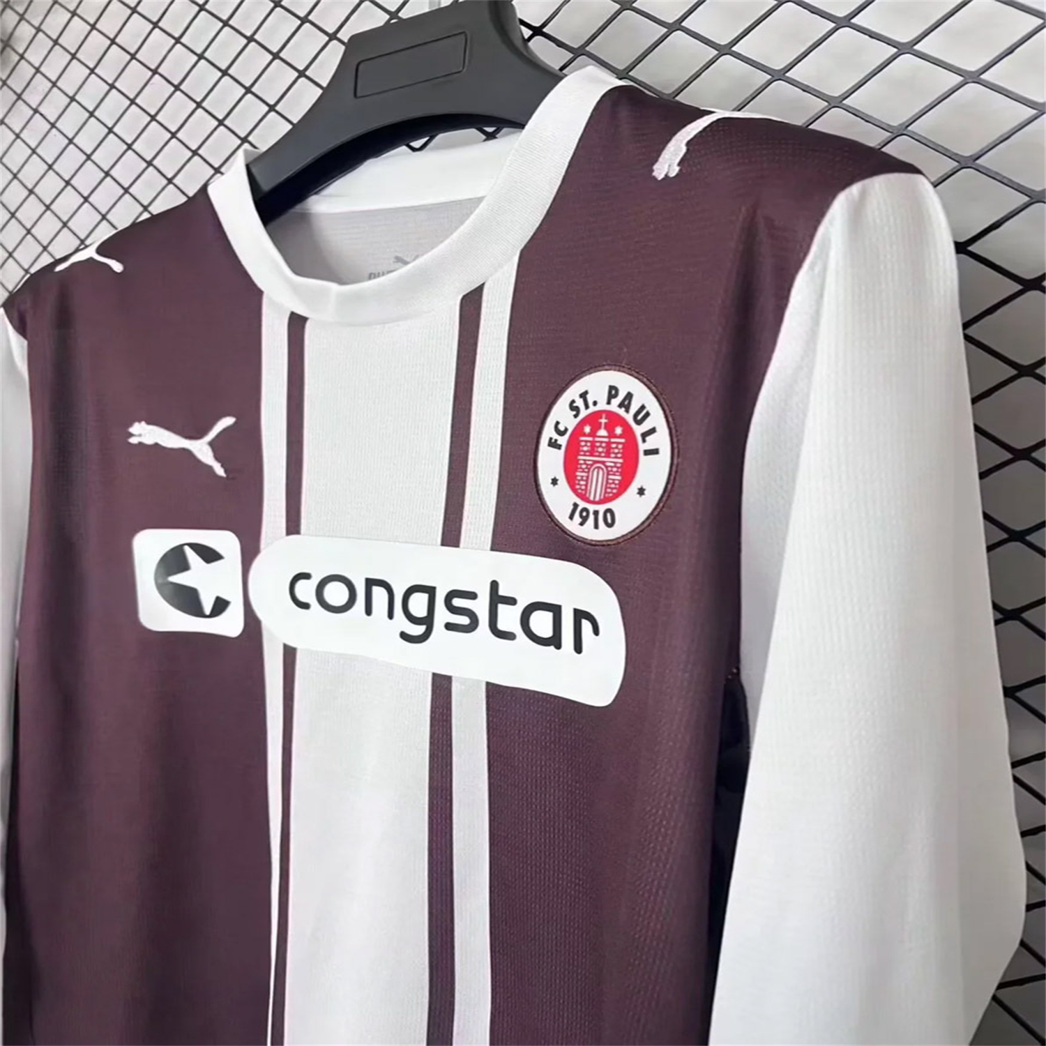 AlphaJersey-St. Pauli 25-26 Classic 1970s Design Special Long Sleeves Jersey - Fans Version