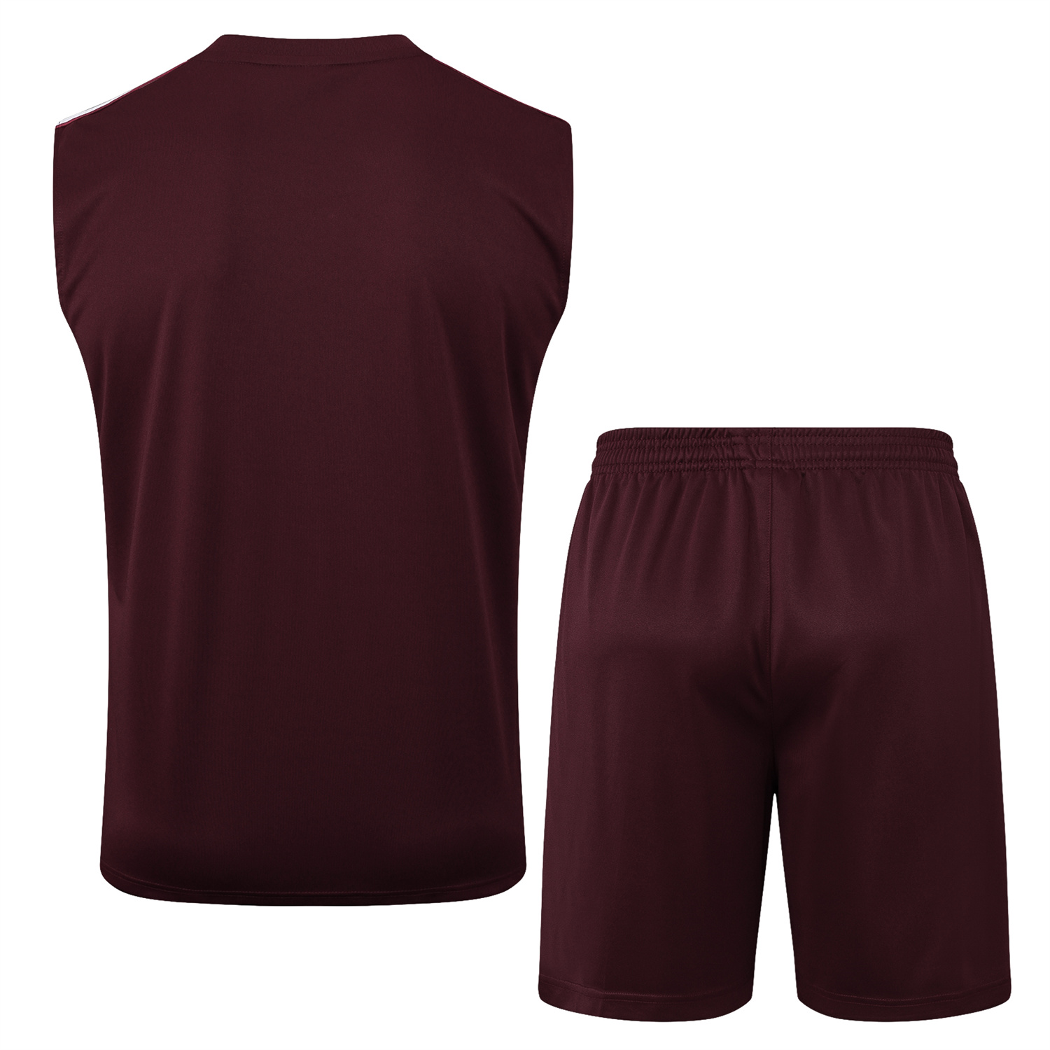 AlphaJersey-Bayern Munich 25-26 Throwback Trefoil Vest Training Set - Deep Red