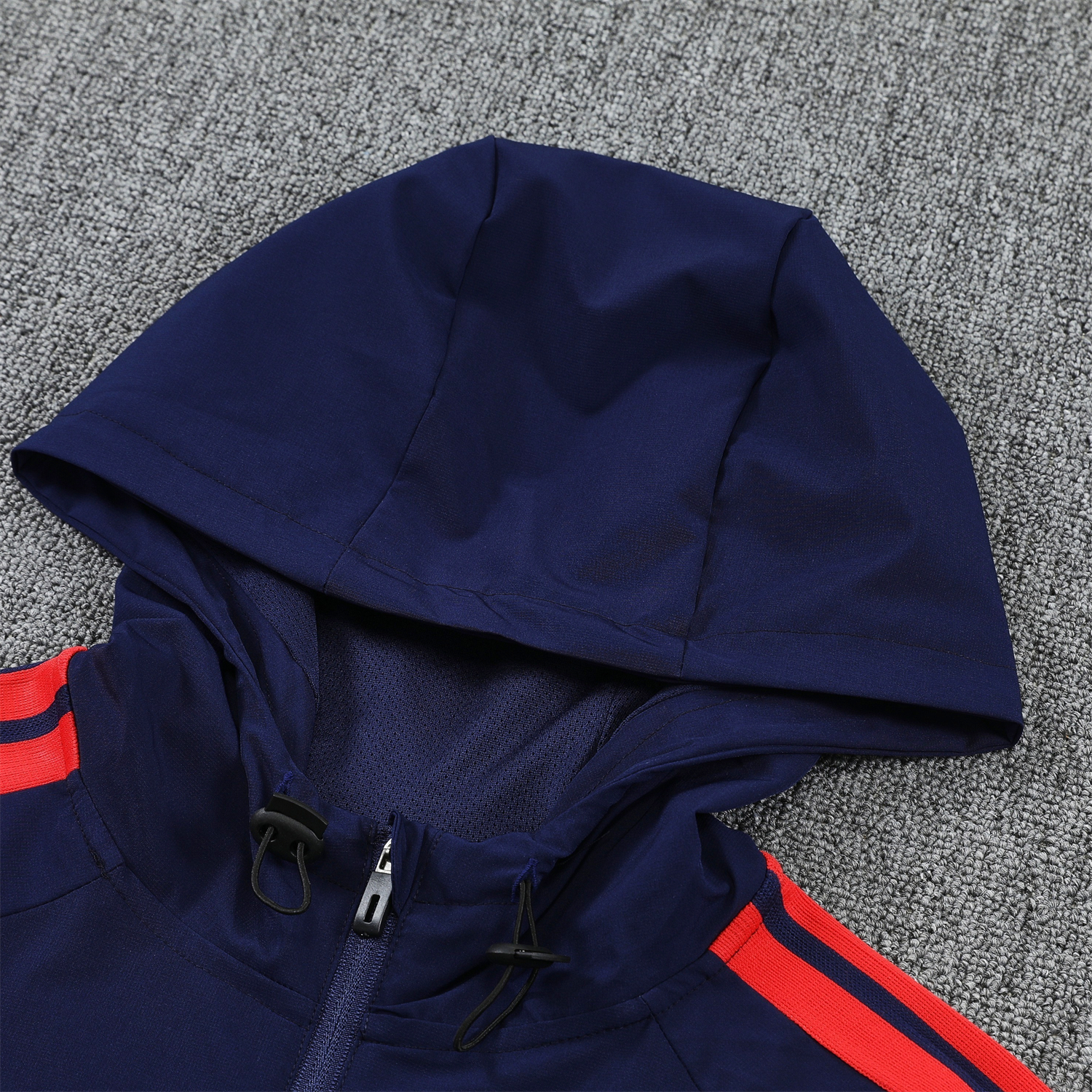 AlphaJersey-Colombia 2026 Hooded Windbreaker Training Set - Dark Blue and Pants