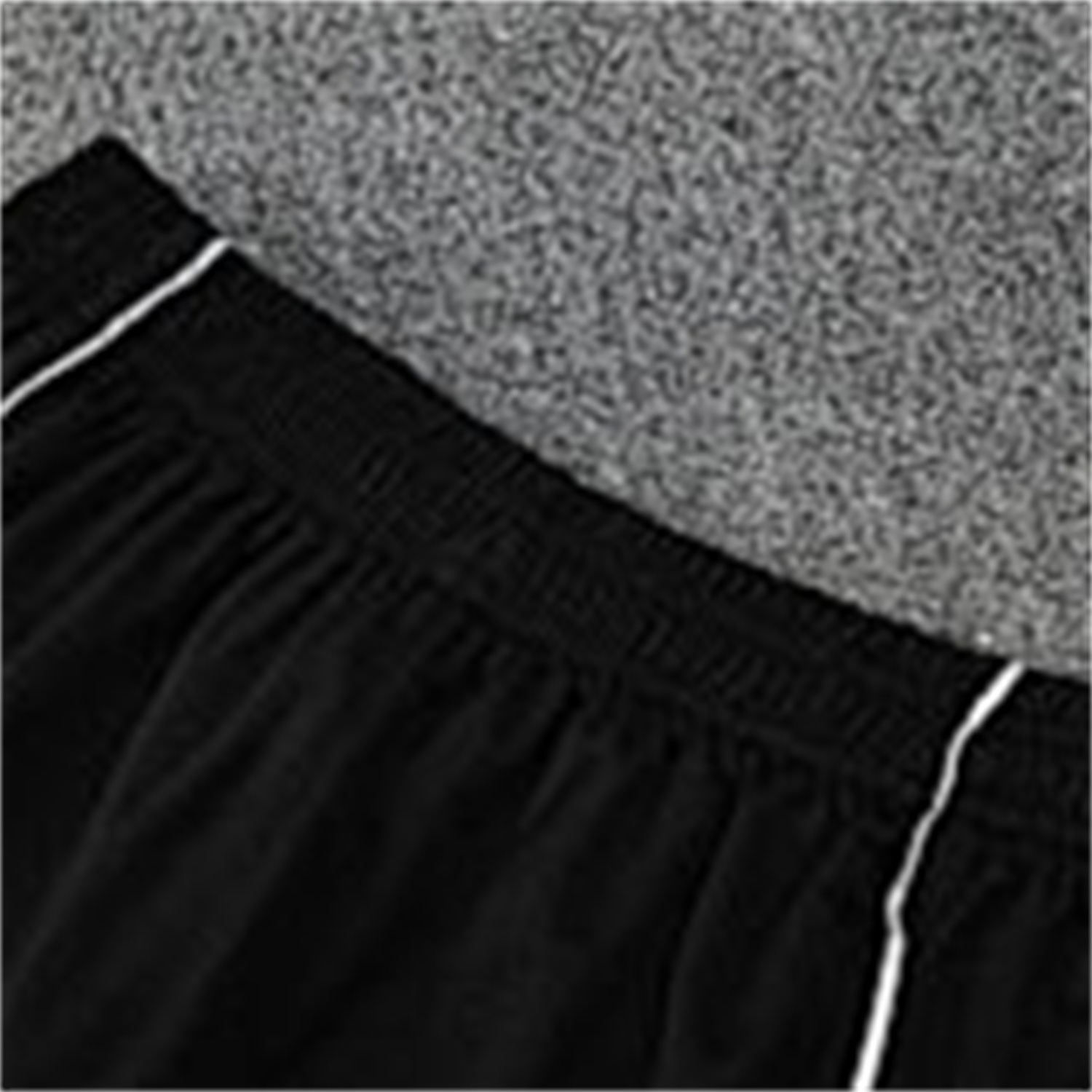 AlphaJersey-INT M.A.M 25-26 Short-Sleeve Training Set - Light Grey Stripes Black Top & Black Shorts