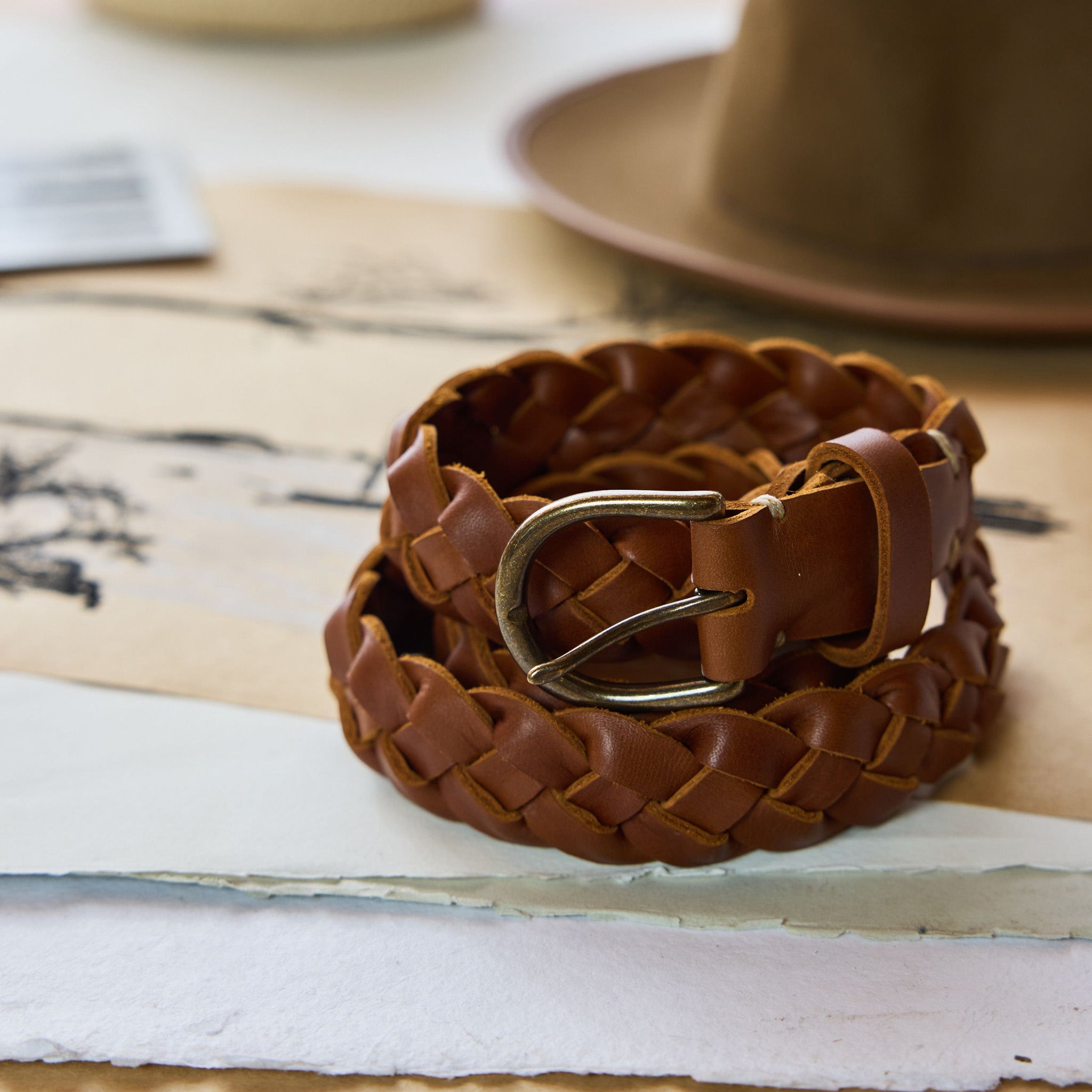 The Braided Belt in Whiskey | Modern Menswear by yycbvcnbmmnbm