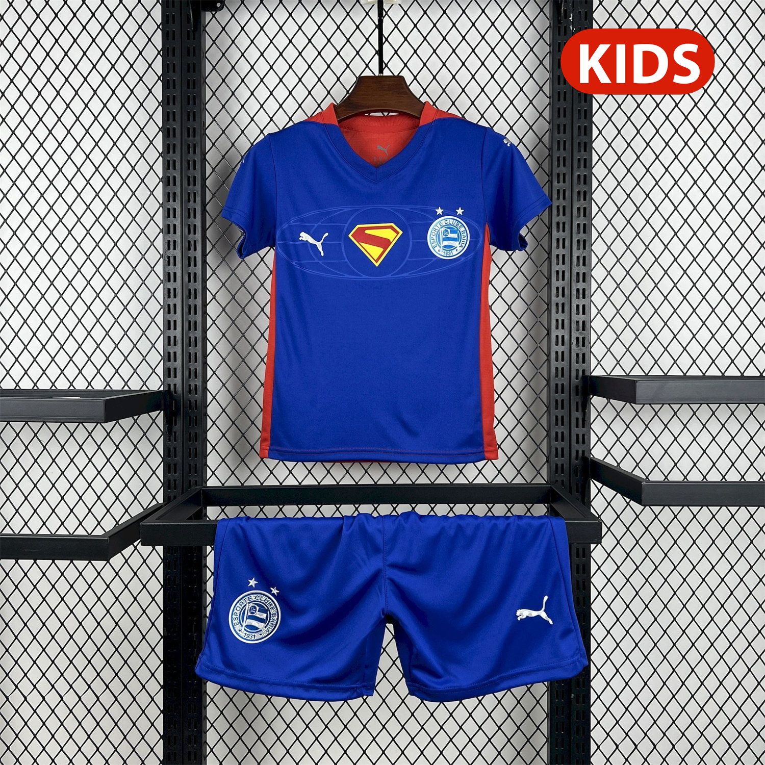 AlphaJersey-Bahia 25-26 Super-Man Blue Special Kids Kit