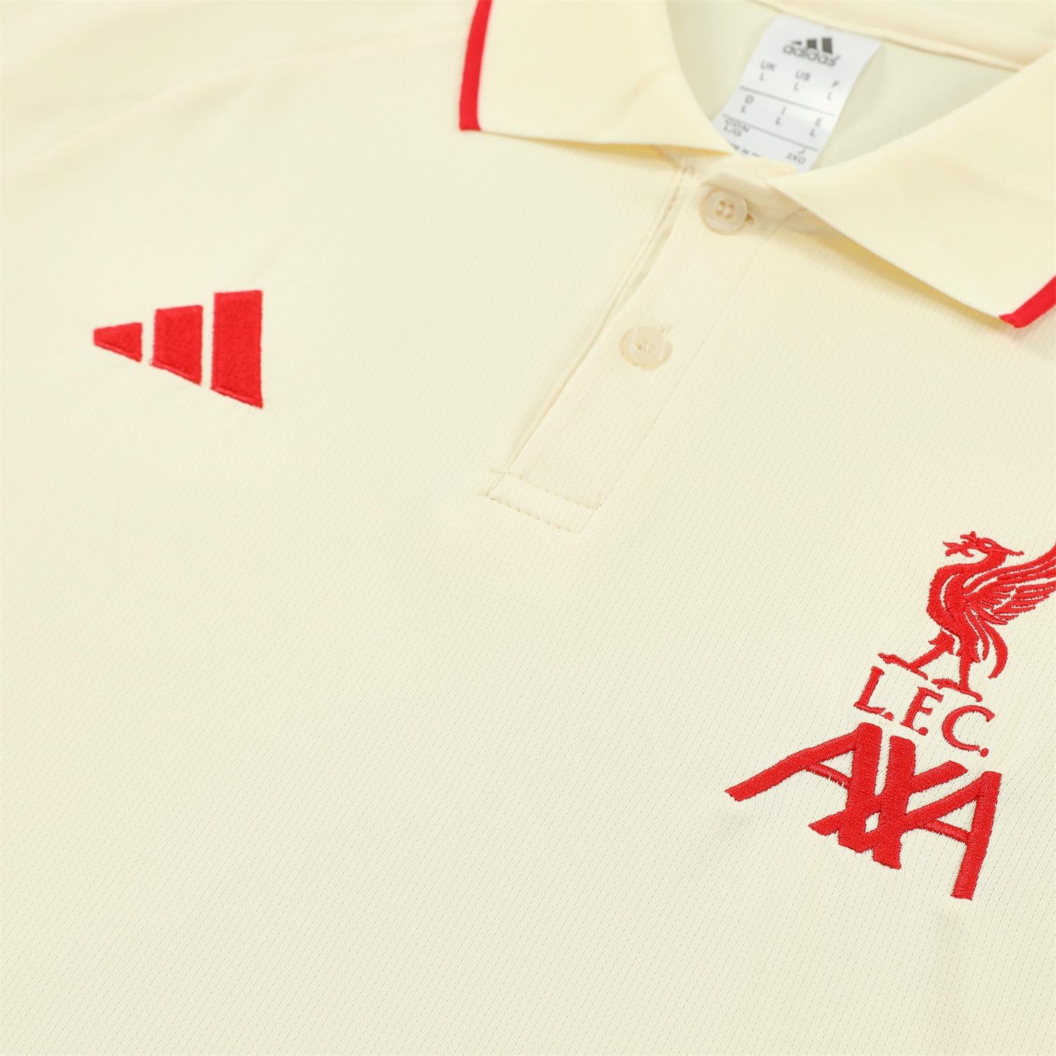 AlphaJersey-Liver.pool 25-26 POLO Short-Sleeve Training Set - White Top and Black Pants