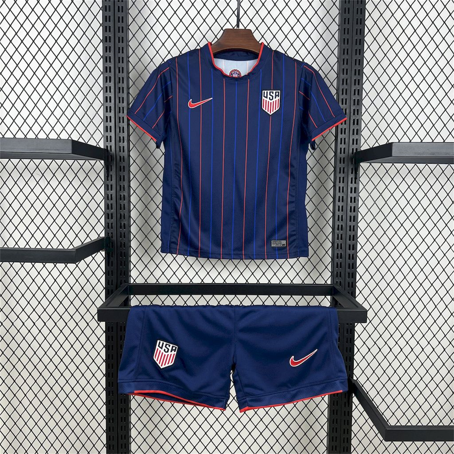 AlphaJersey-United States USA 25-26 Away Deep Blue Kids Kit