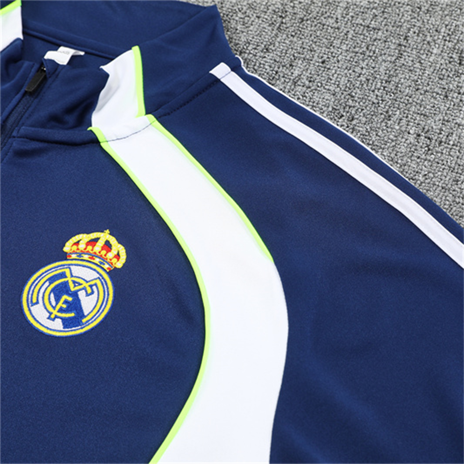 AlphaJersey-Real Madrid 25-26 Long Sleeve Training Set - Throwback Royal Blue Top and Pants