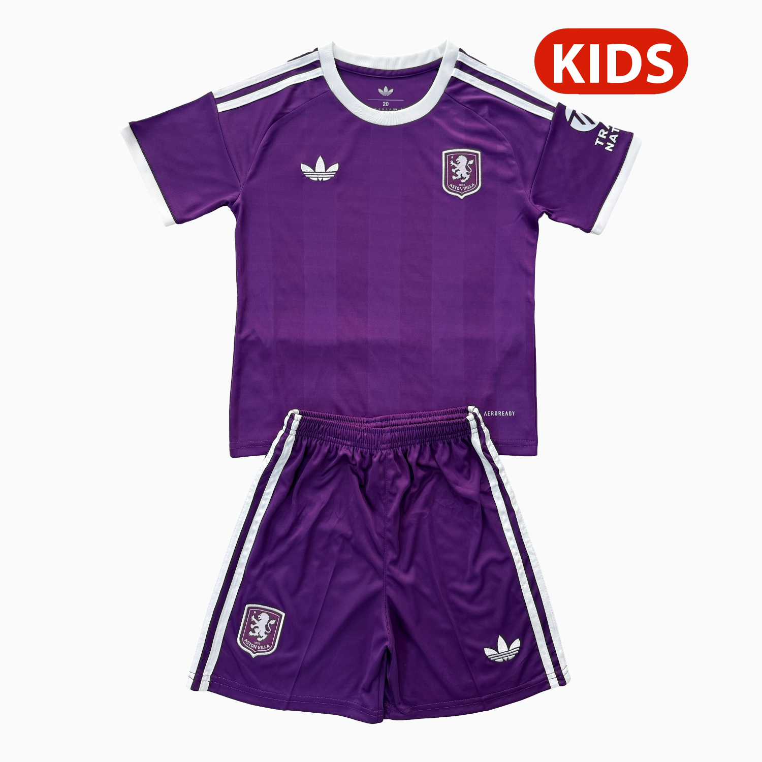 AlphaJersey-Aston Villa 25-26 Purple Goalkeeper Kids Kit