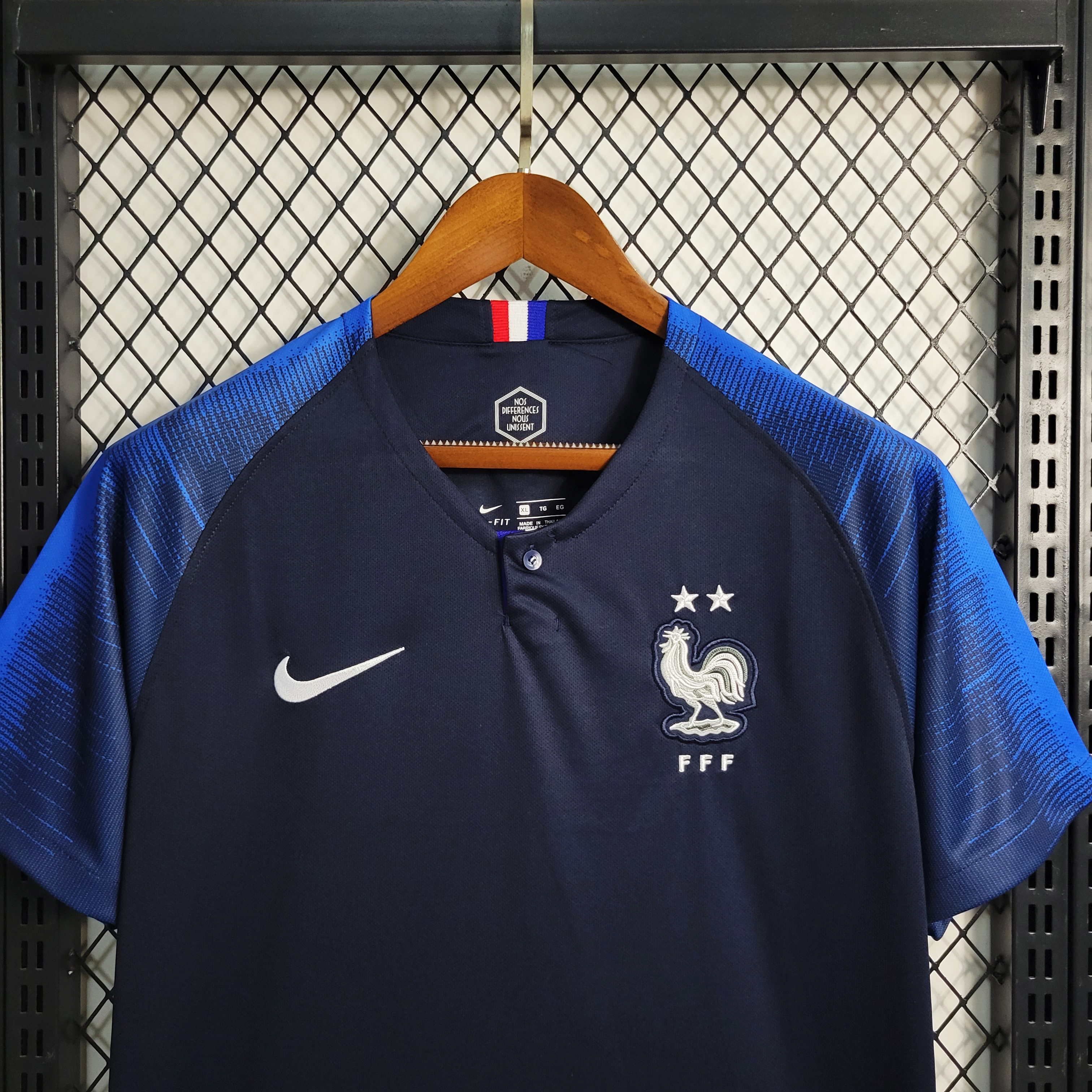 AlphaJersey-Retro France 2018 Home Stadium Jersey