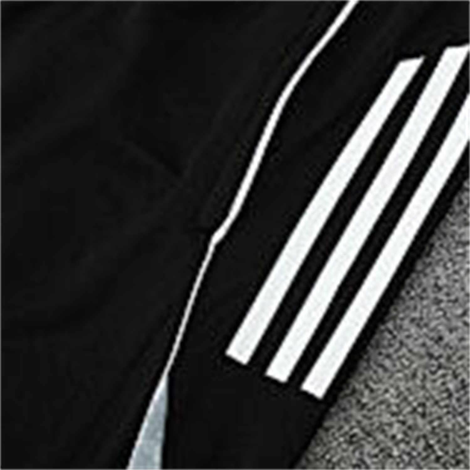 AlphaJersey-INT M.A.M 25-26 Short-Sleeve Training Set - Light Grey Stripes Black Top & Black Shorts