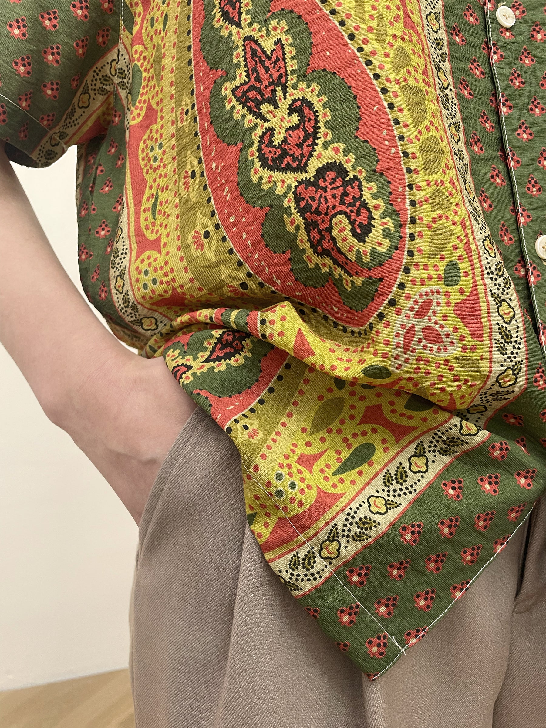 Pench Paisley SS Camp Shirt | Modern Menswear by yycbvcnbmmnbm