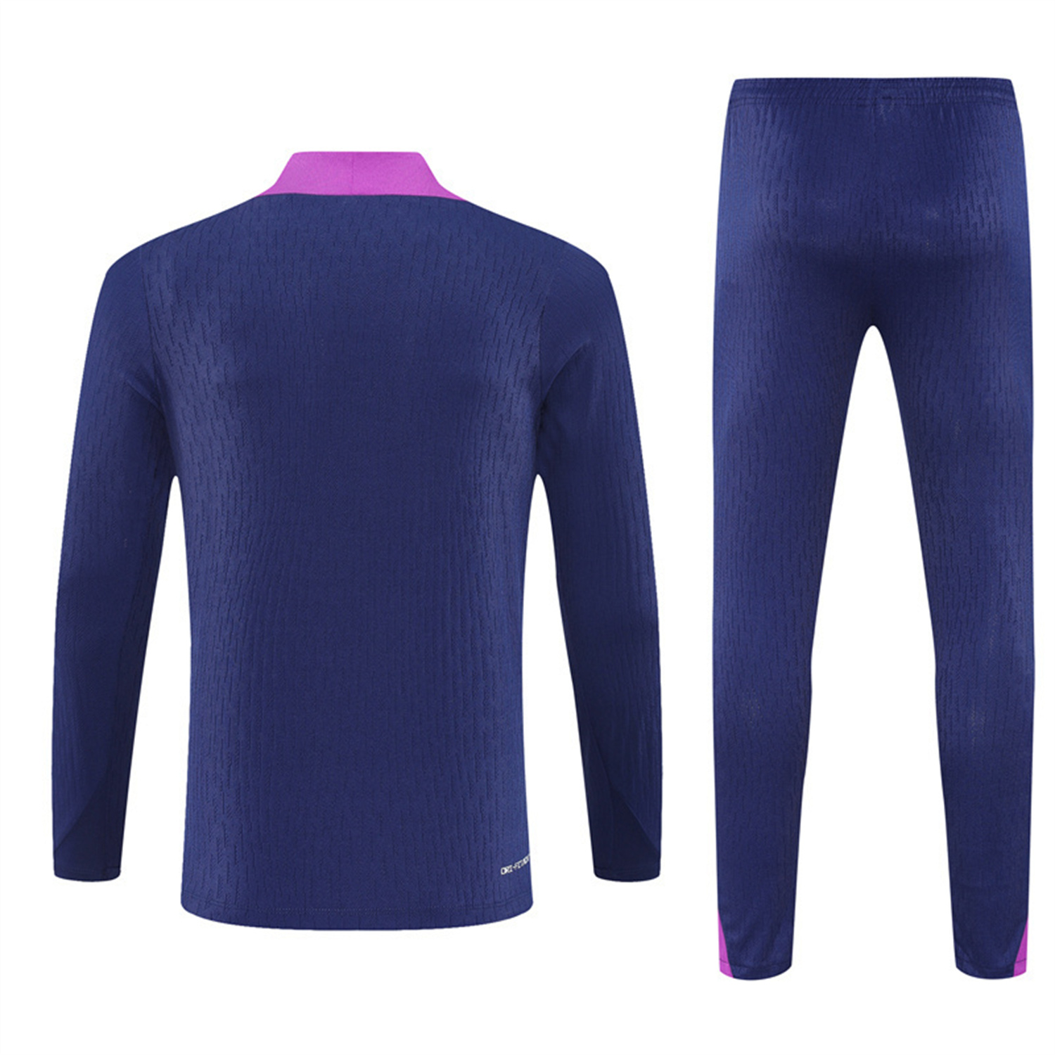AlphaJersey-Barcelona 25-26 Kids Long Sleeve Training Set - Royal Blue Top Yellow Sponsor & Royal Blue Pants
