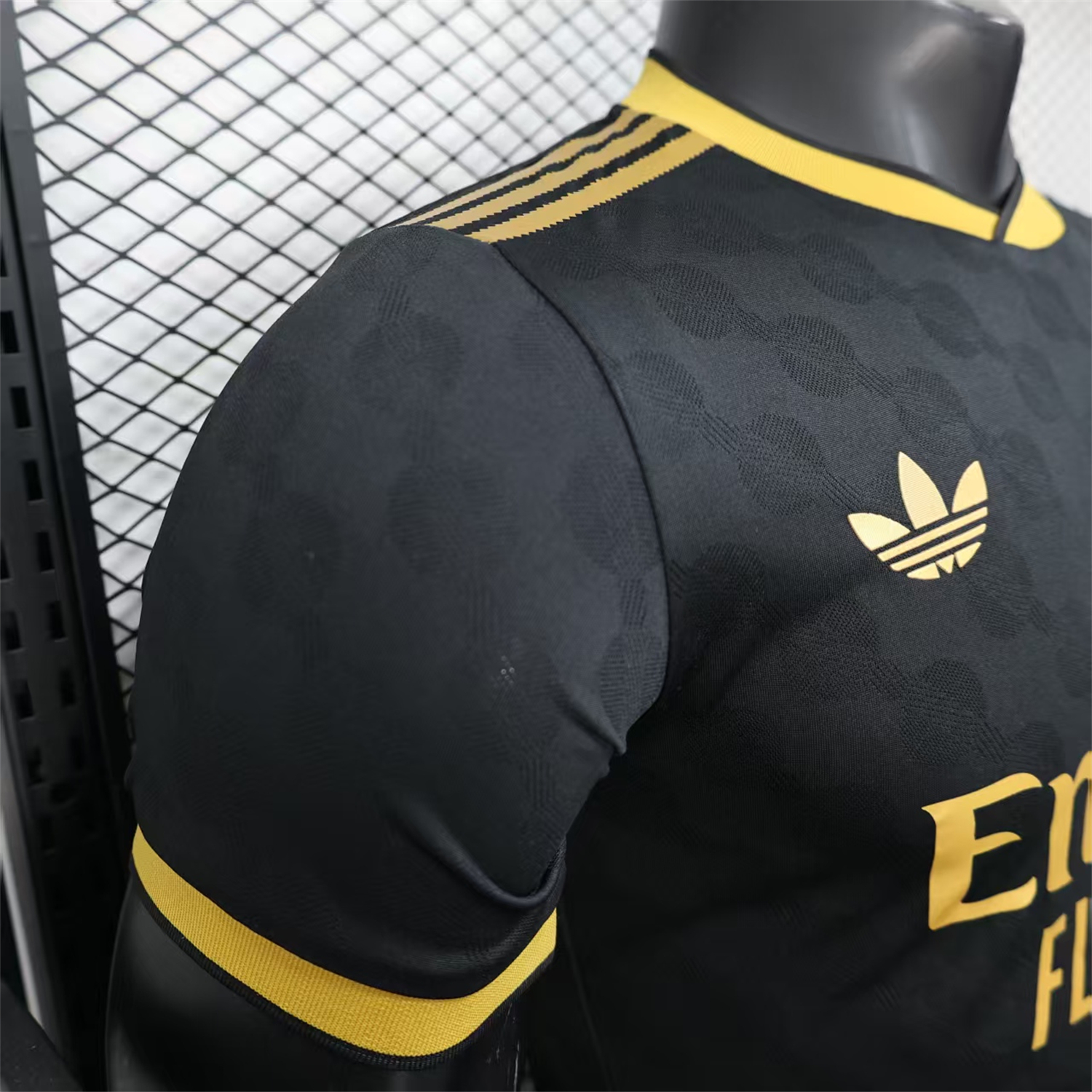 AlphaJersey-Real Madrid 25-26 Polka Dots Black And Gold Jersey - Player Version