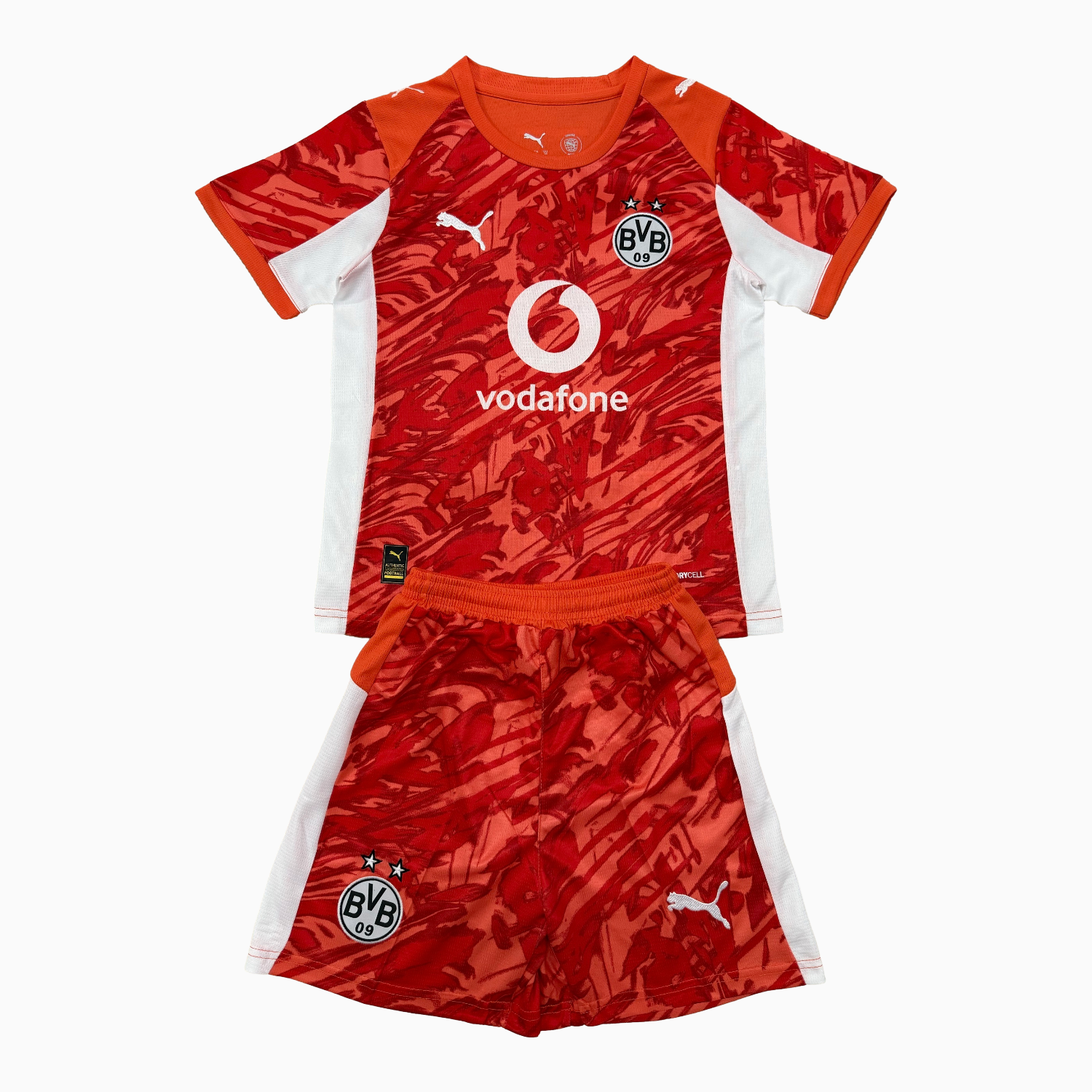 AlphaJersey-Dortmund 25-26 Orange Goalkeeper Men's Adult Jersey Set - Fans Version